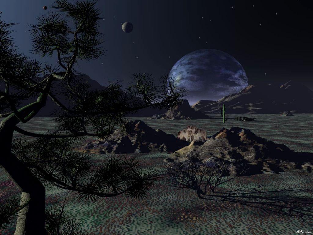 1024x768 Cool Planet Wallpaper
