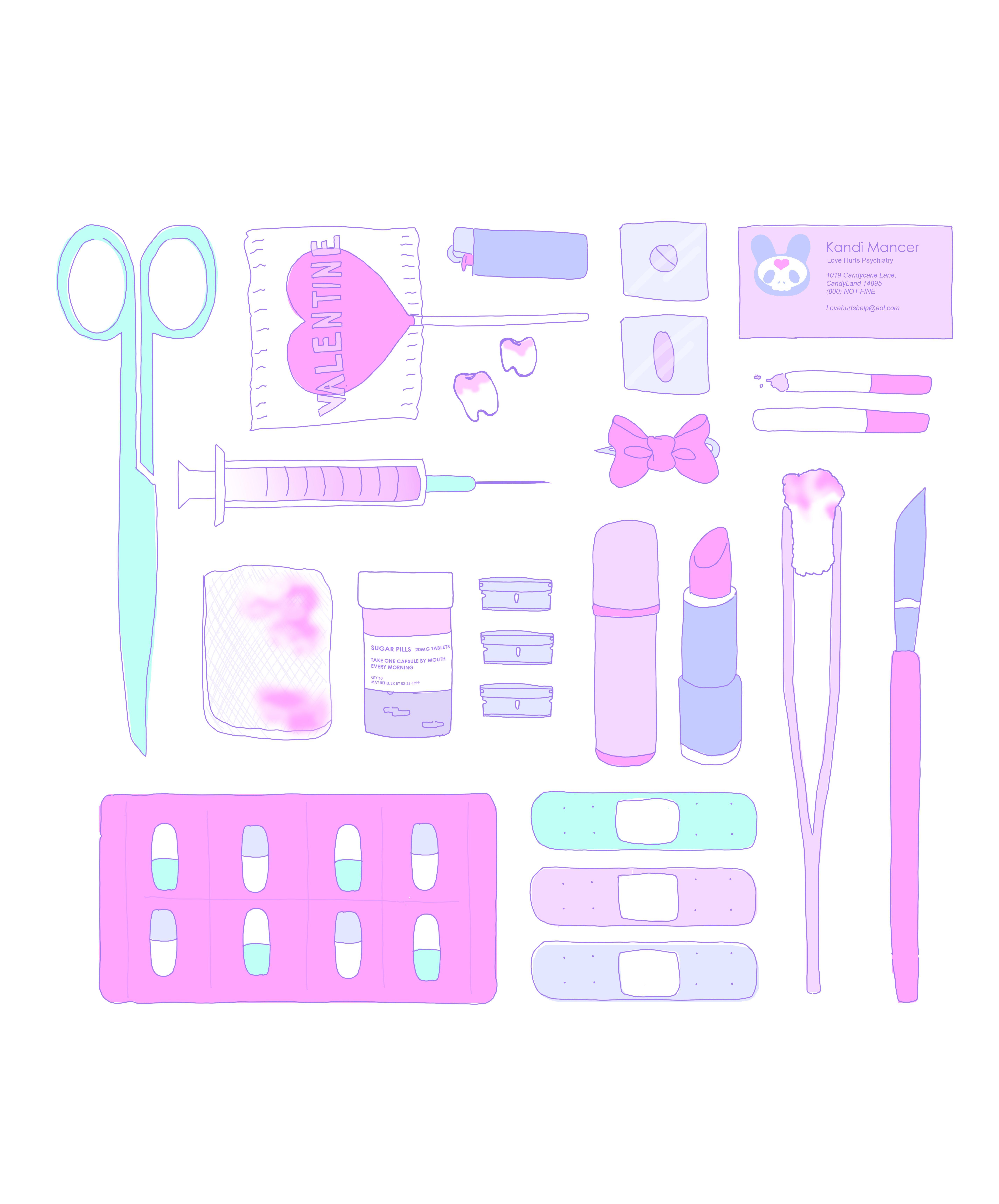 5707x6881 Menhera Creepy Cute Nurse Tools. Nurse .com