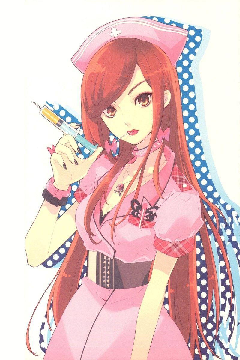 800x1200 Wallpaper Girl, Cute, Syringe, Nurse .