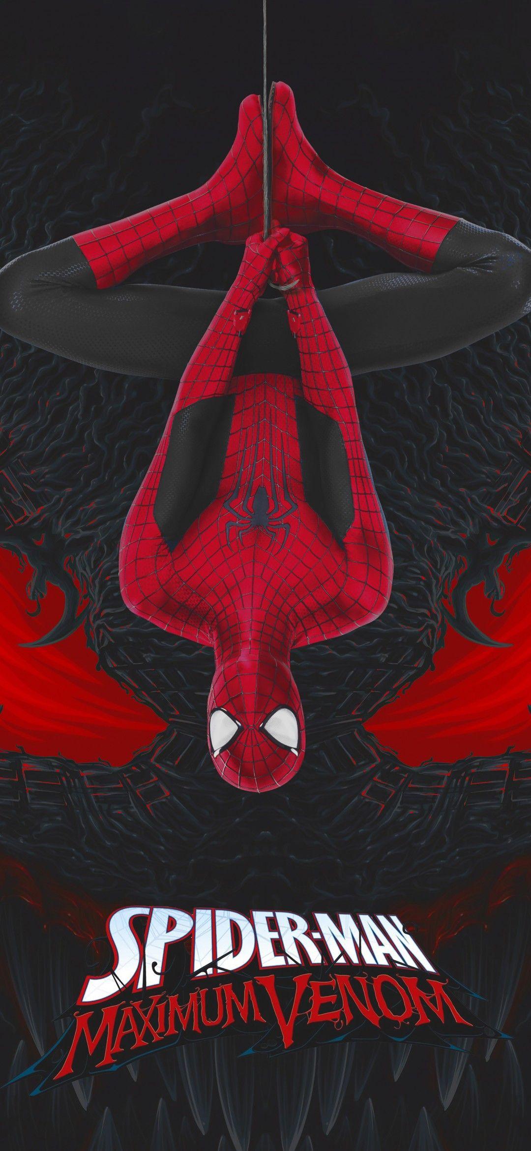 1080x2340 Spider Man 4K Wallpaper, Venom, Marvel .