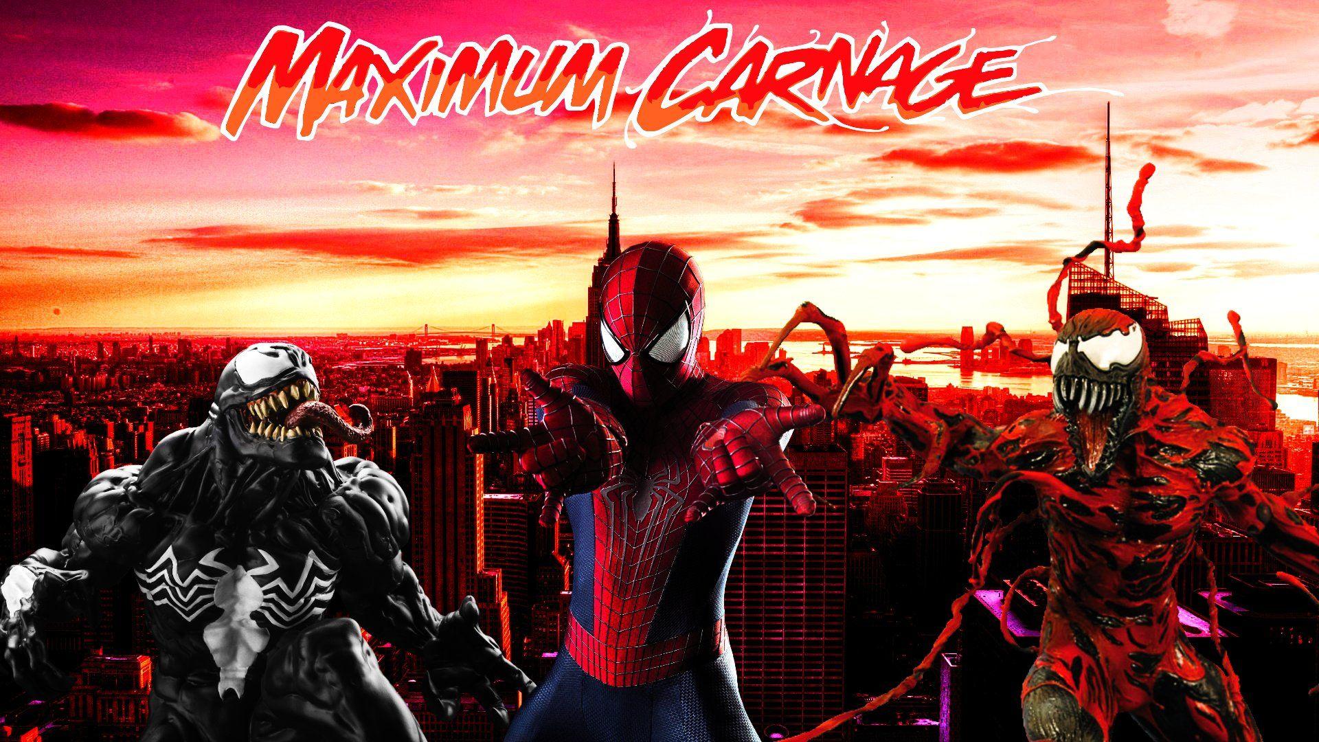1920x1080 spider man, Venom, Maximum, Carnage .