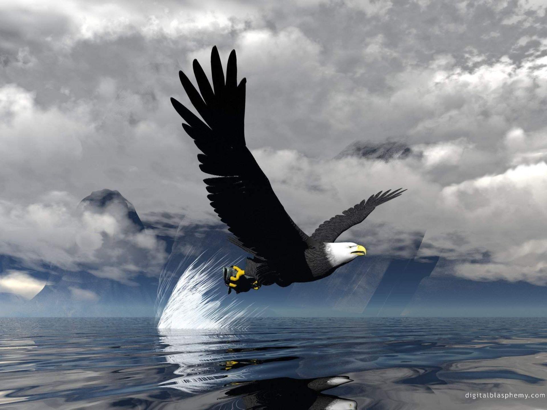 1920x1440 3D Eagle Wallpaper Desktop