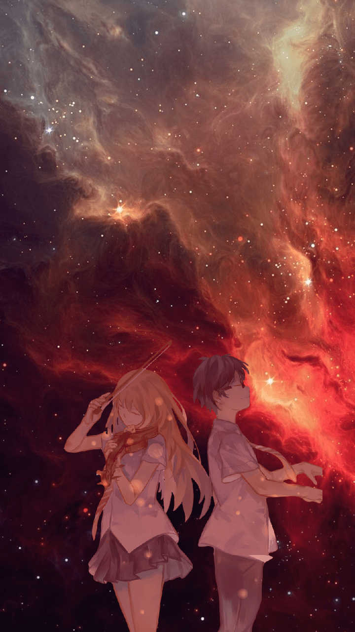 720x1280 Wallpaper (Kaori and Kousei) .