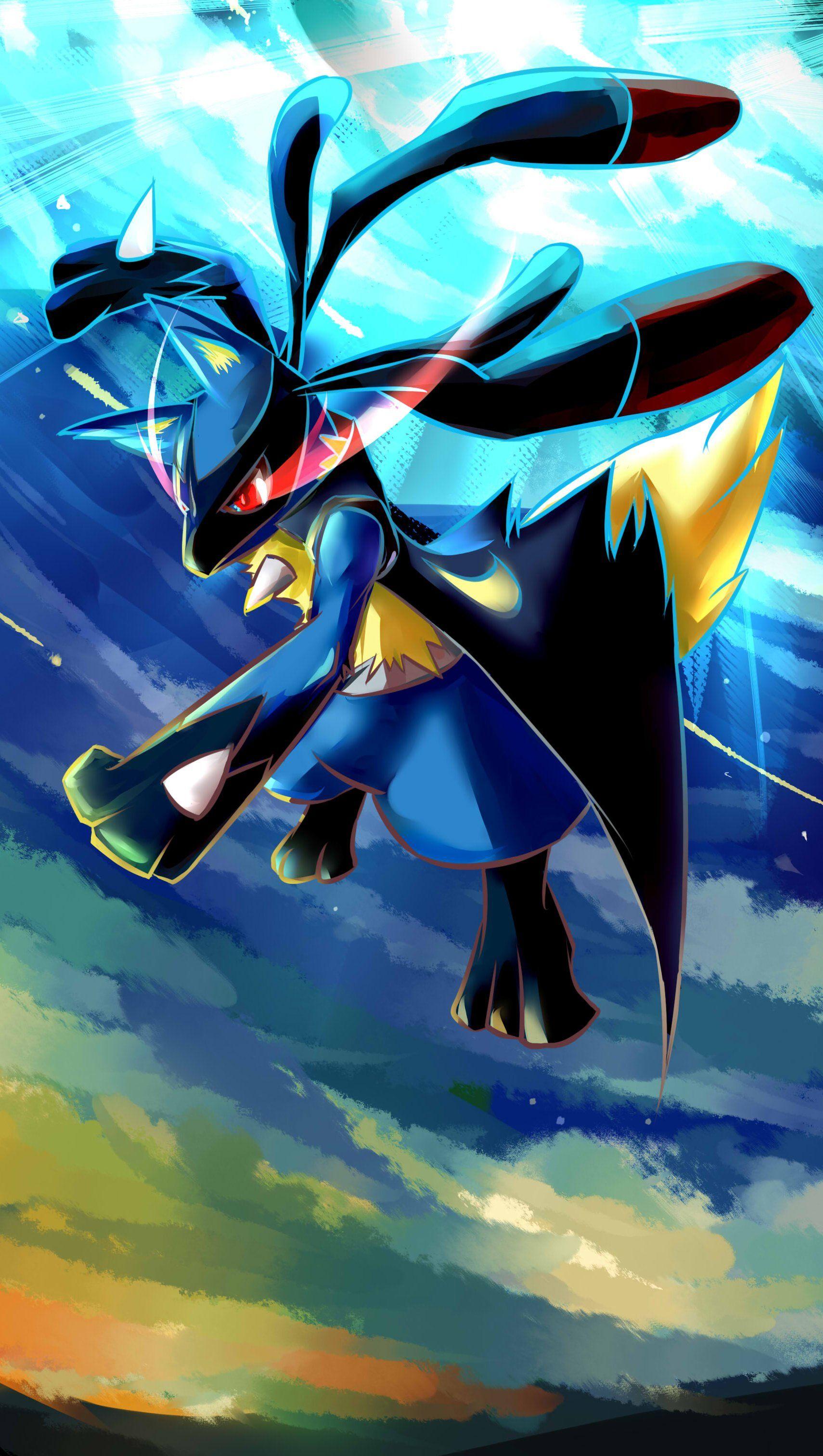 1710x3023 Lucario vs Blaziken Pokémon Anime .