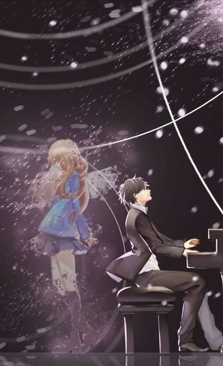 780x1280 kaori y kousei wallpaper by .