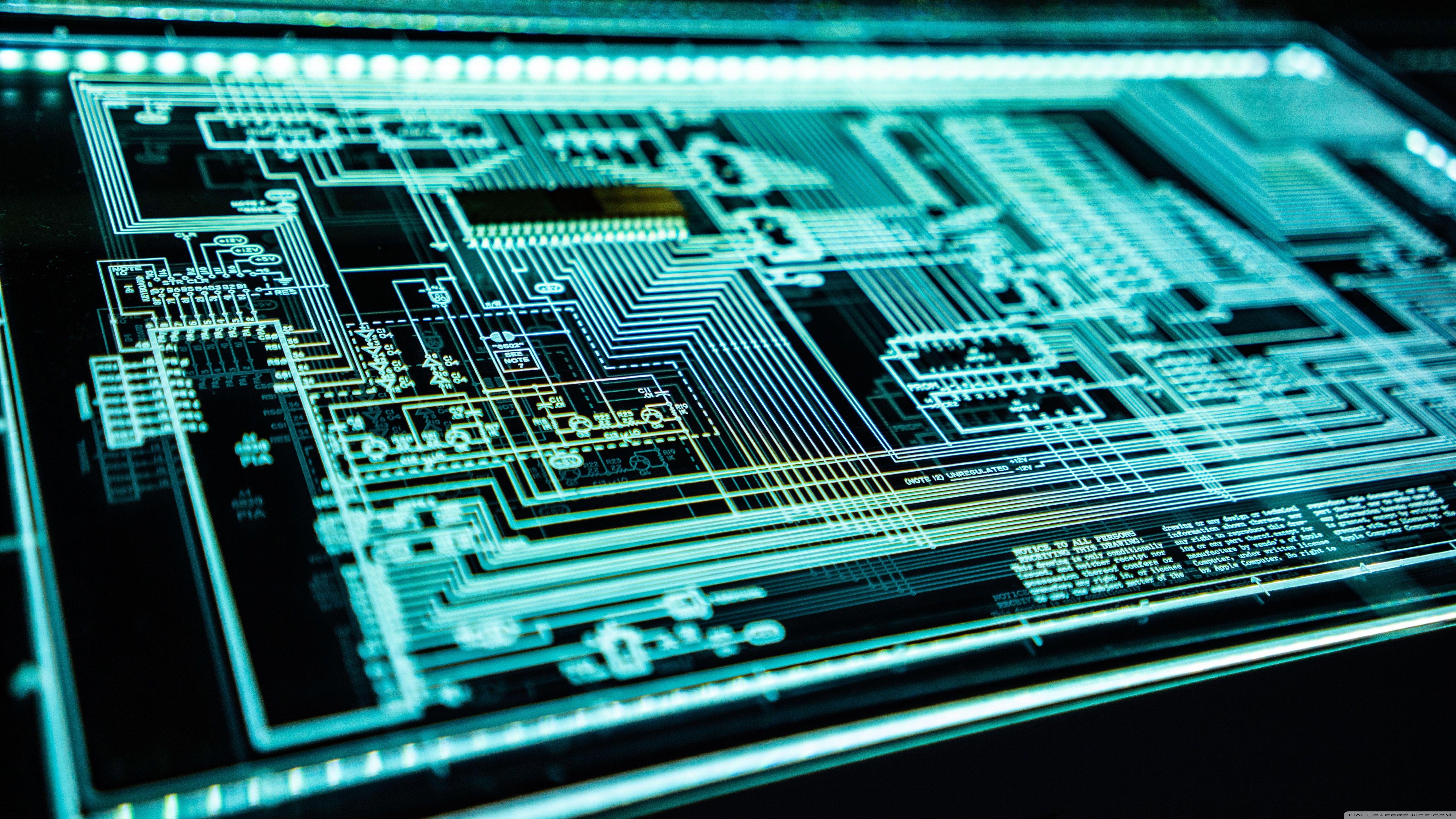 5120x2880 Circuit Board Wallpaper 4k .