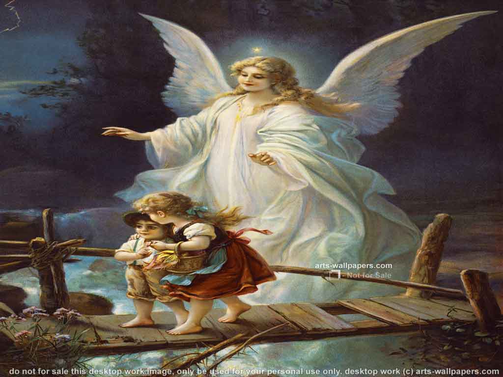 1024x768 Guardian Angel Wallpaper .