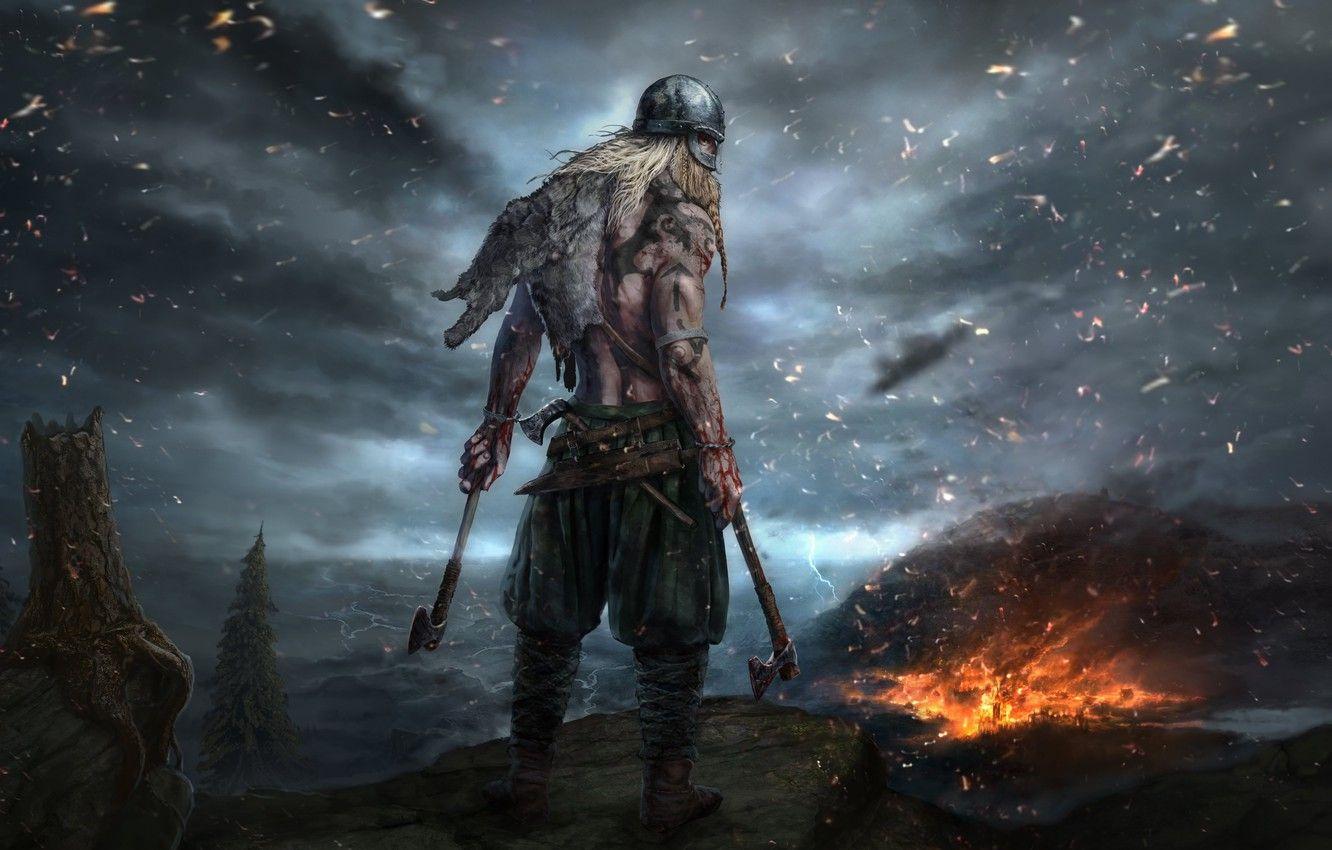 1332x850 Viking Warriors Wallpaper