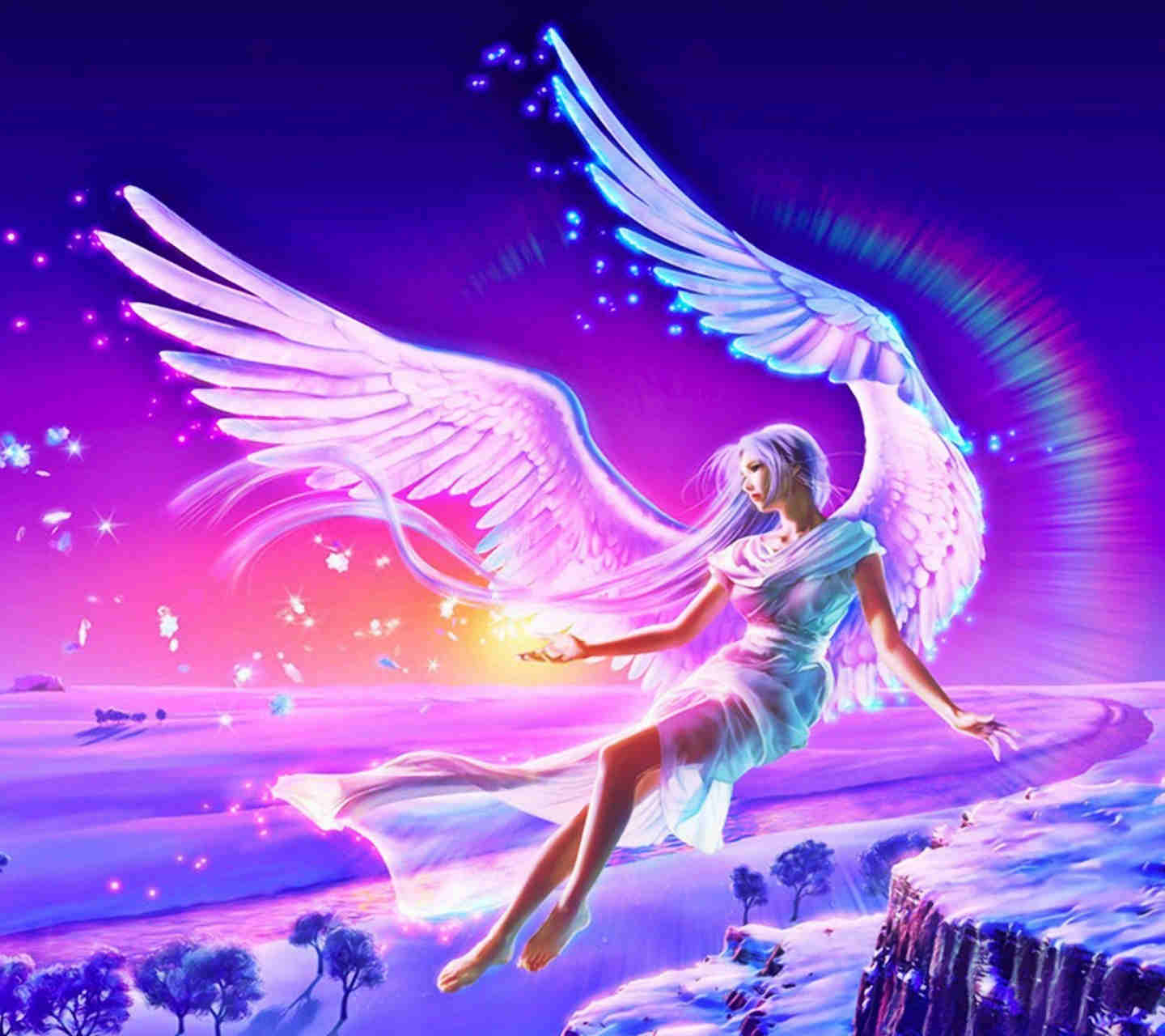 1440x1280 FREE Angel Wallpaper in PSD .