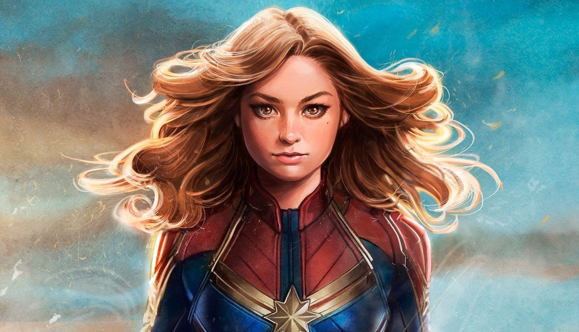 1885x1080 Desktop wallpaper captain marvel, girl .