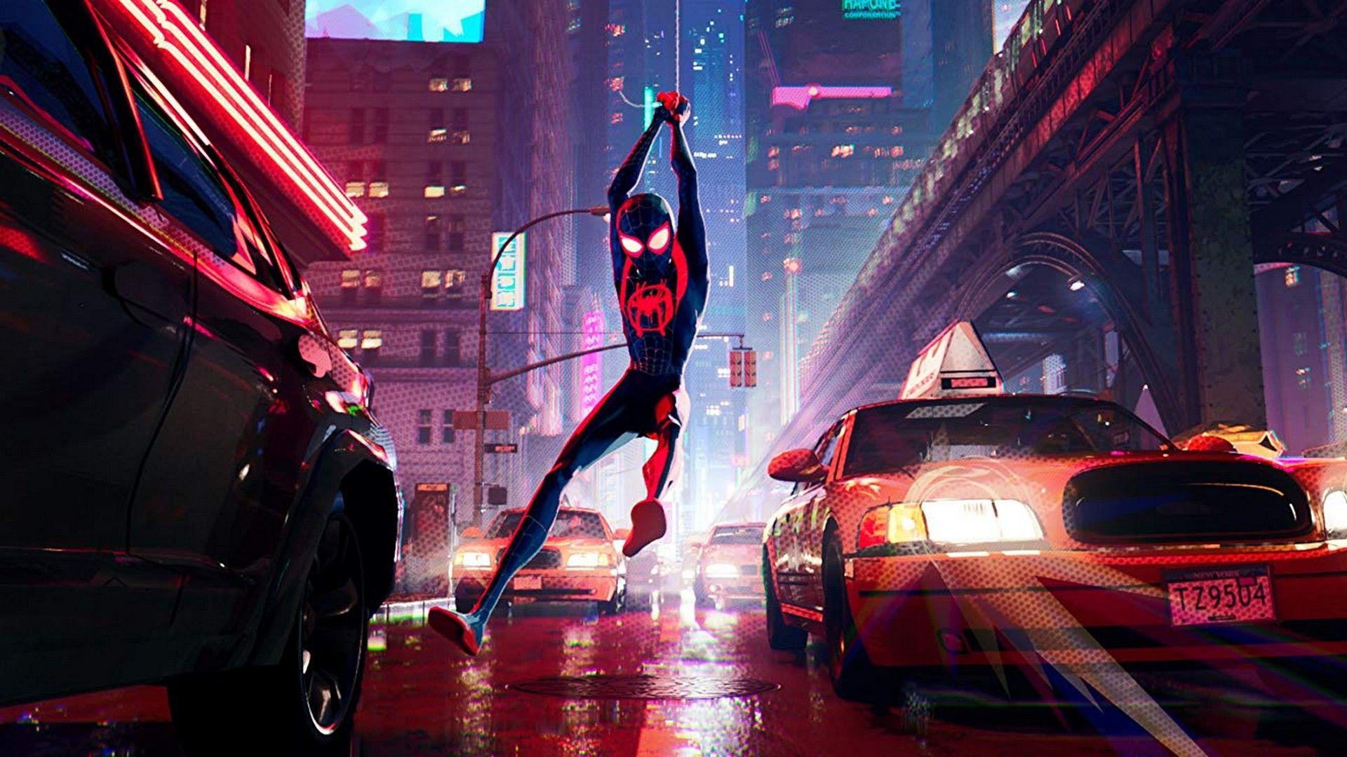 1920x1080 Spider Verse 2018 Movie Wallpaper .