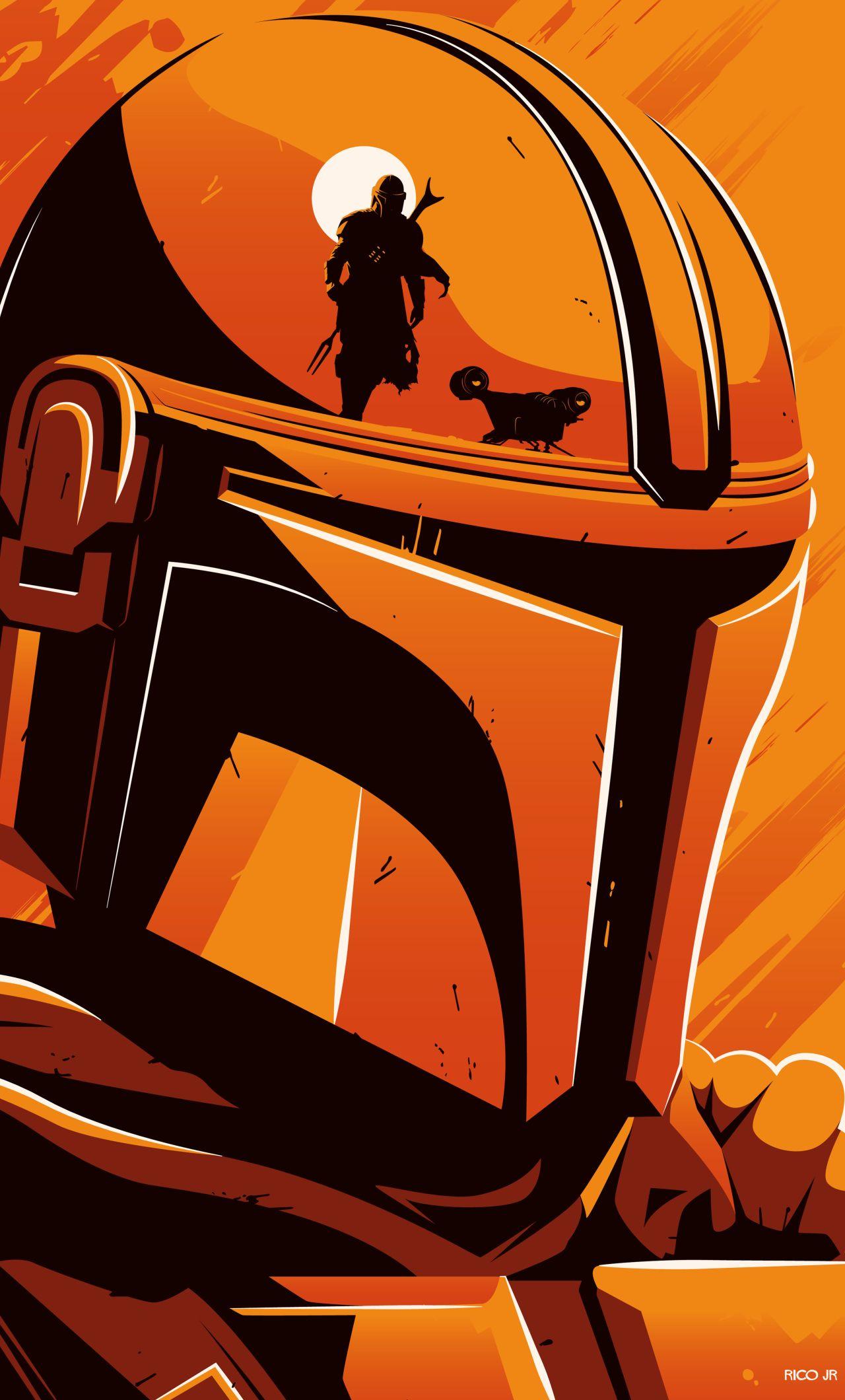 1280x2120 The Mandalorian Android Wallpaper .