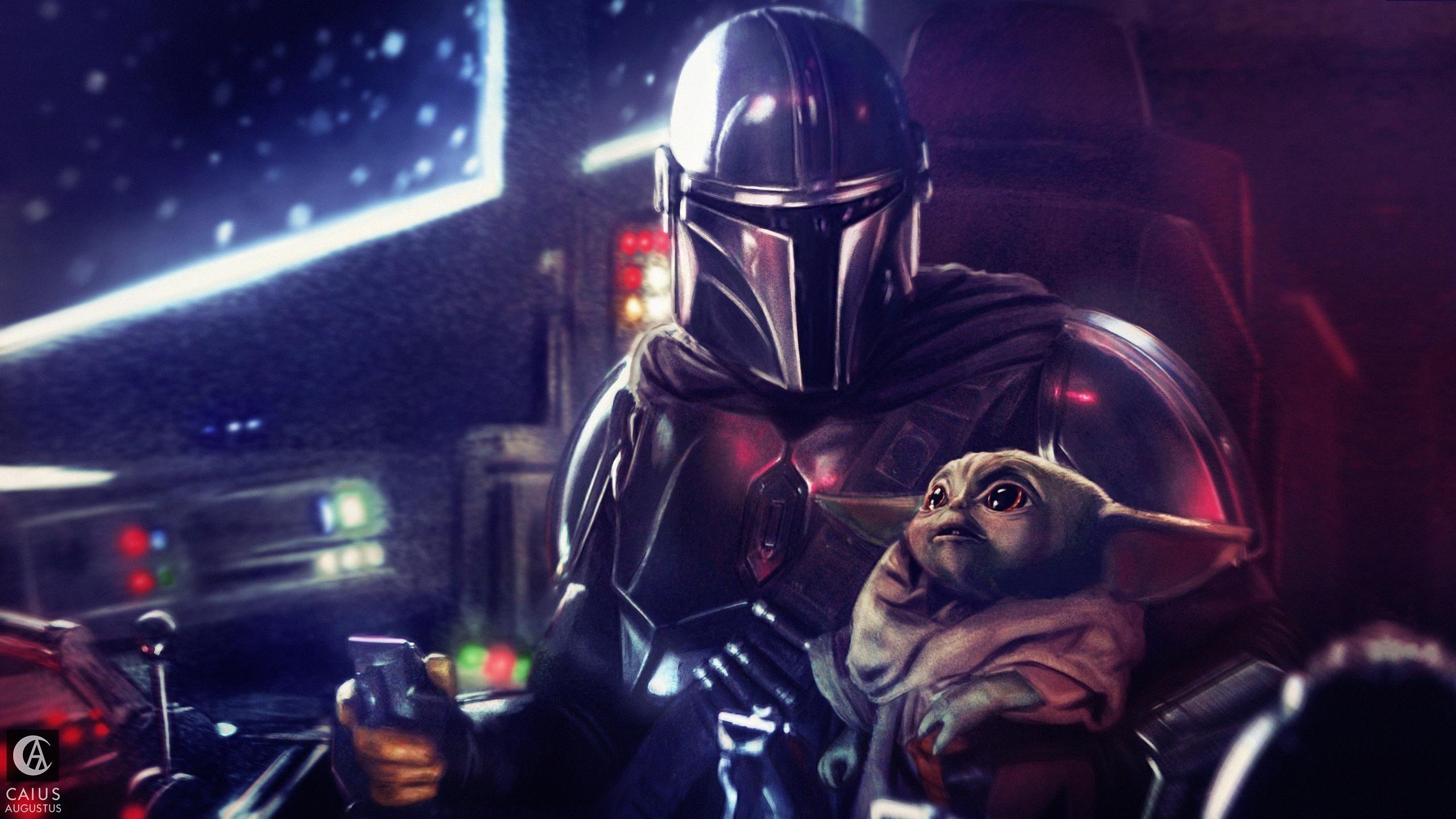 2560x1440 The Mandalorian [2560x1440] [OC]. Star wars wallpaper, Mandalorian, Star wars fan art