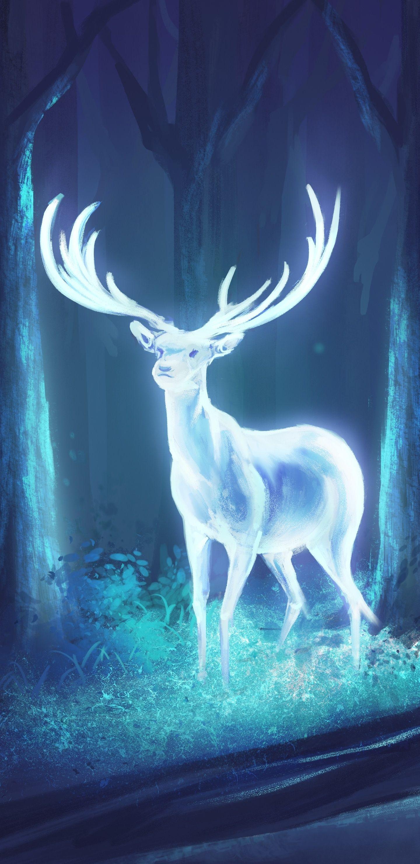 1440x2960 Deer Fantasy Artwork Samsung .