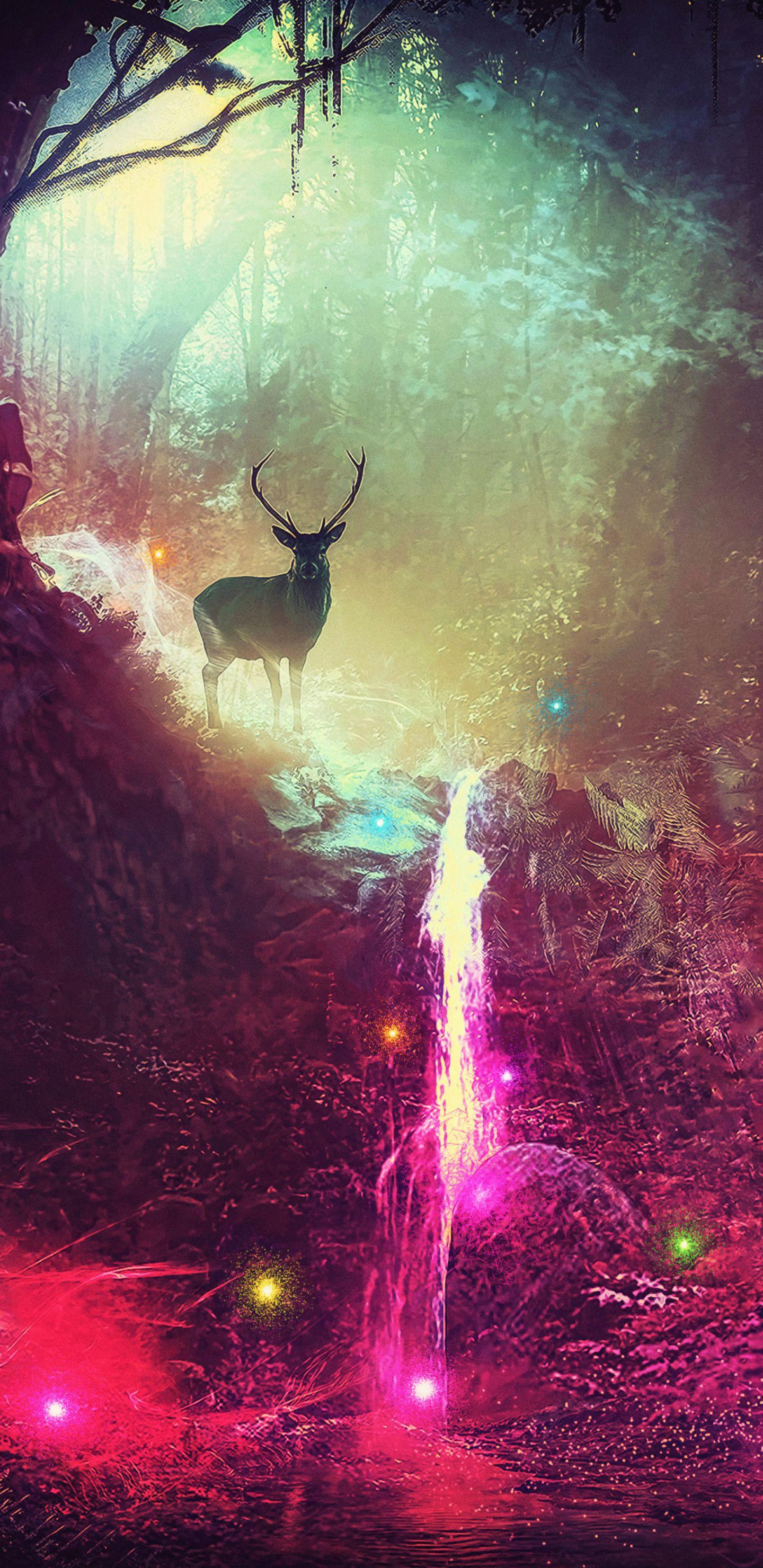 Galaxy Deer Wallpapers Top Free Galaxy Deer Backgrounds Wallpaperaccess 7622