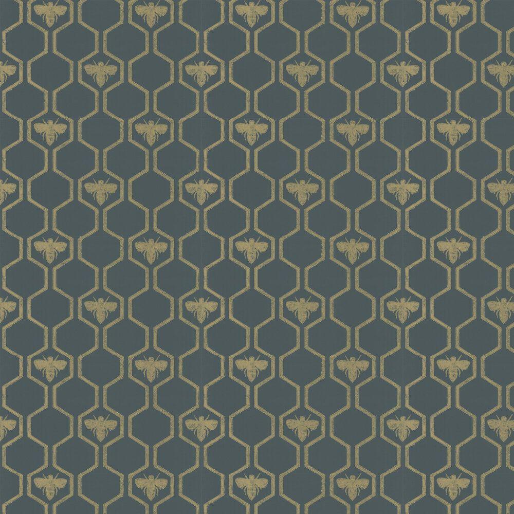1000x1000 Honey Bees Gold by Barneby Gates .wallpaperdirect.com · In stock
