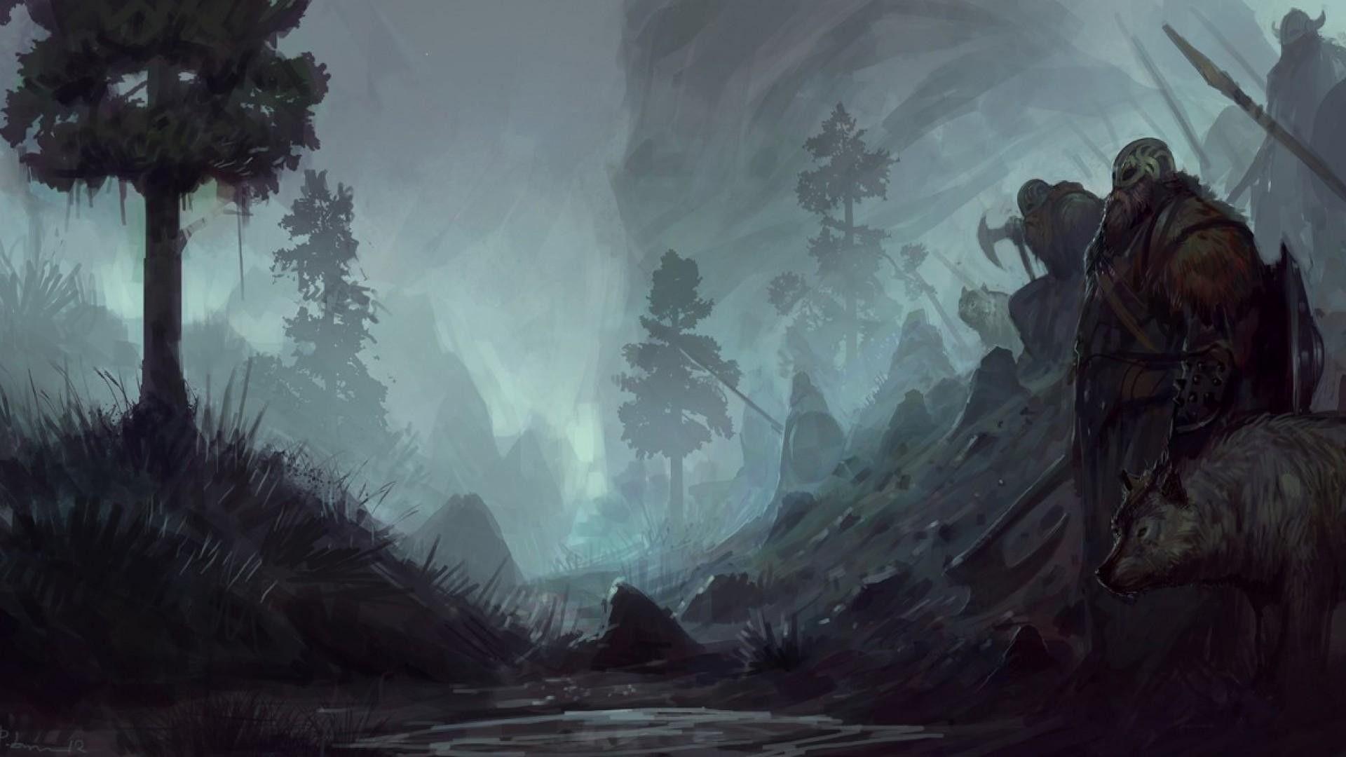 1920x1080 Viking Art Wallpaper