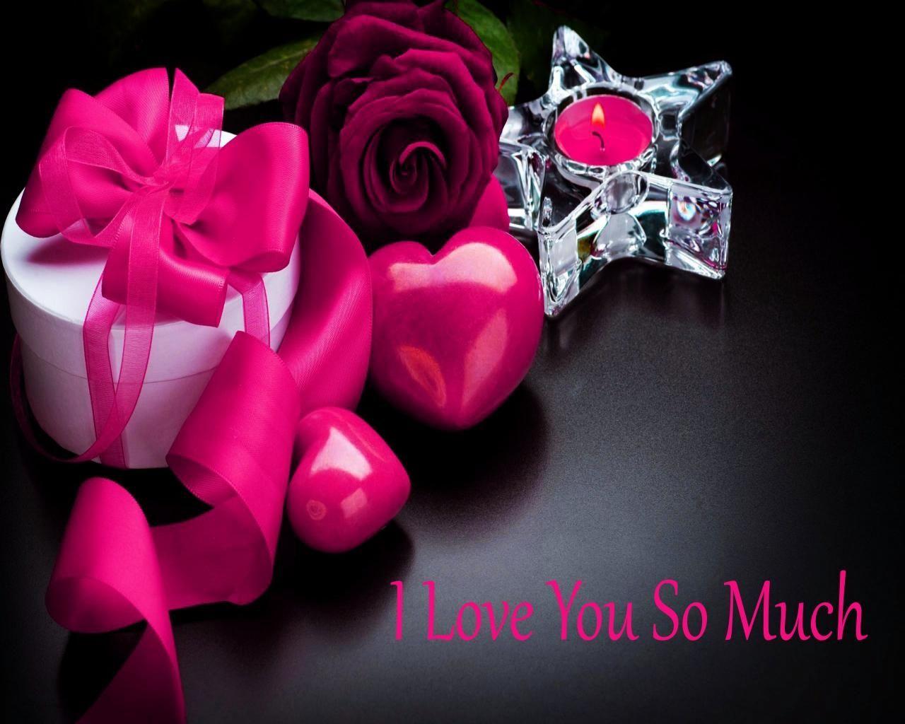 1280x1024 Flower I Love You Wallpaper .