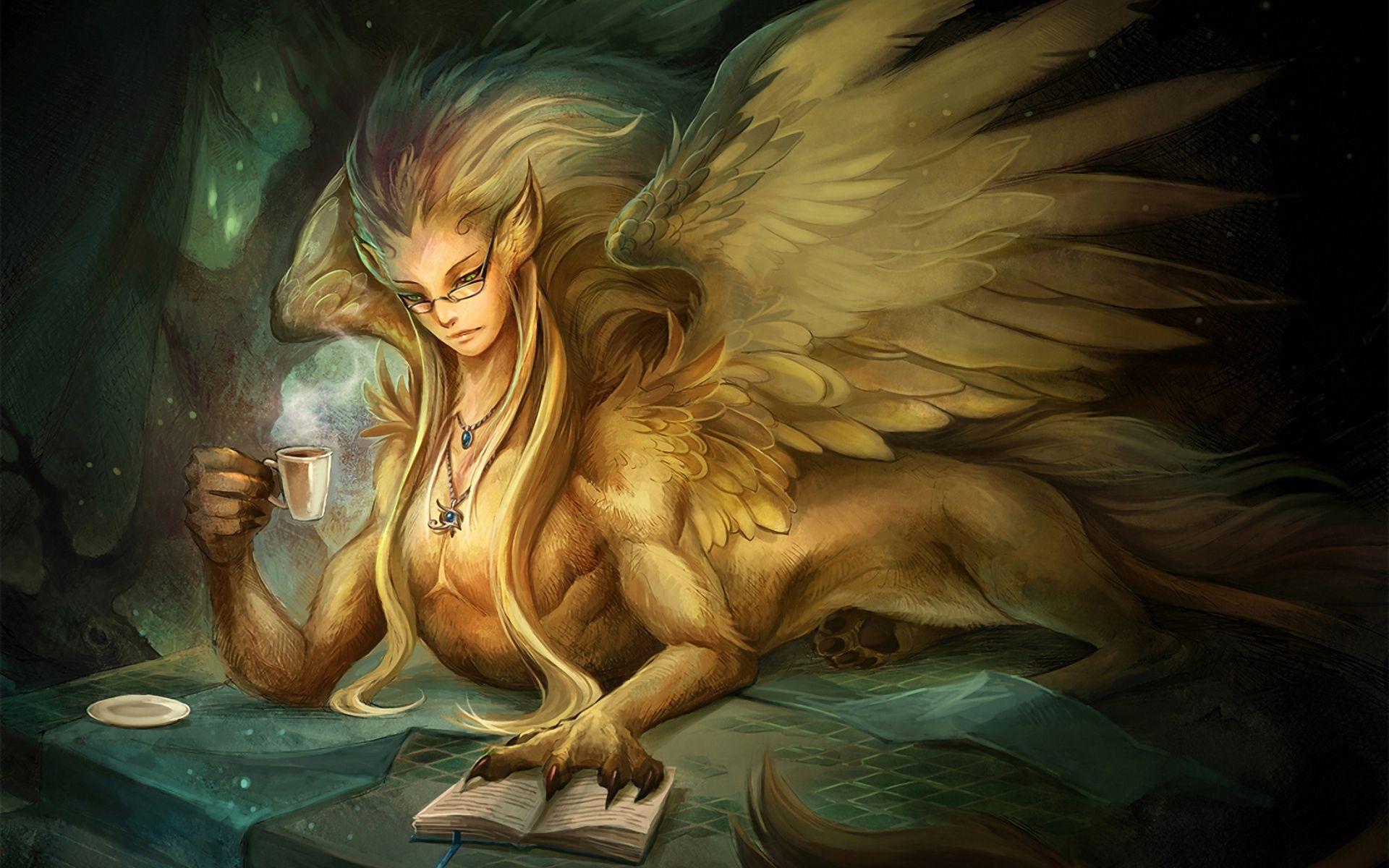 1920x1200 Sphinx Greek Mythology Creatures