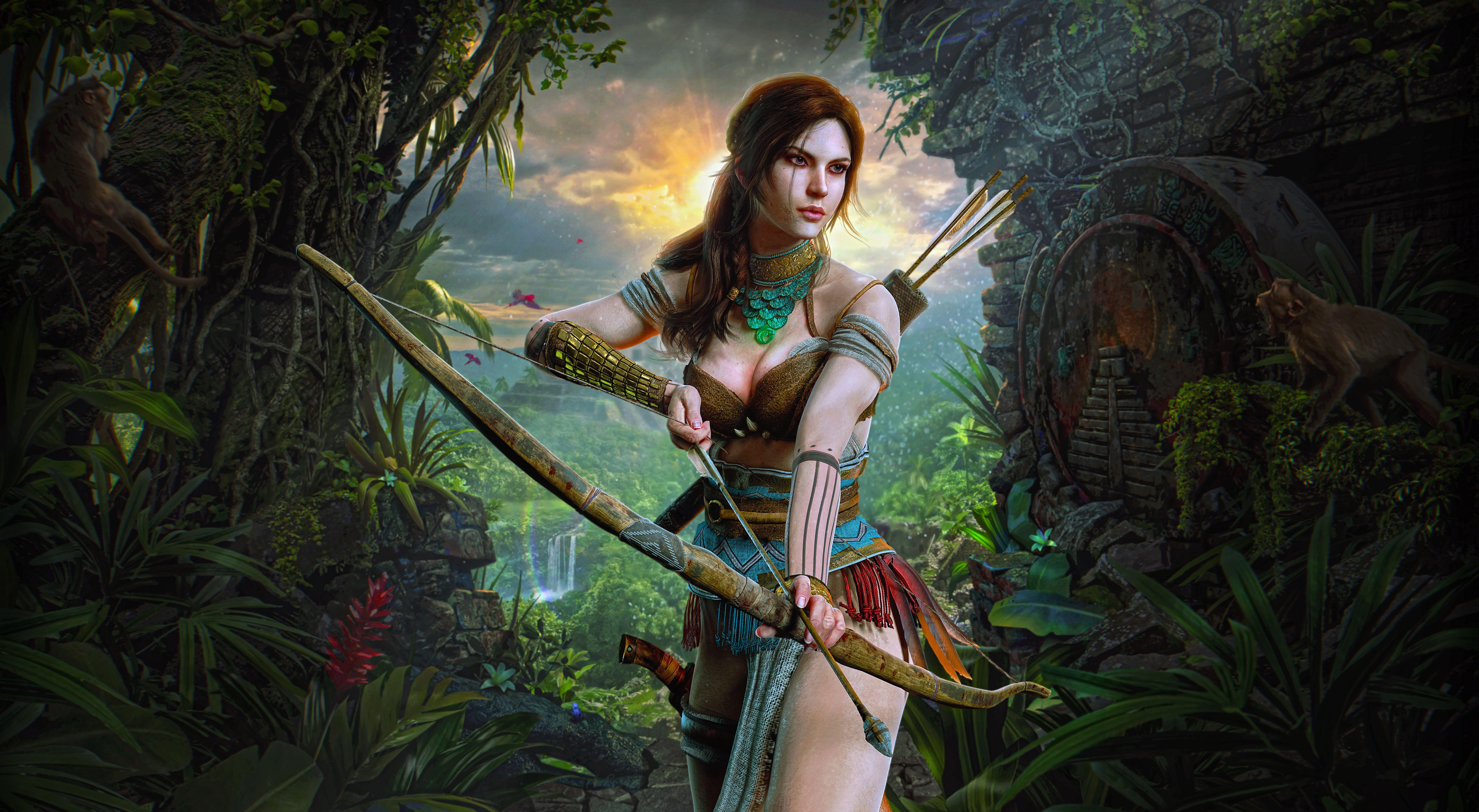 8400x4613 Lara Croft Hunter Girl Of The .