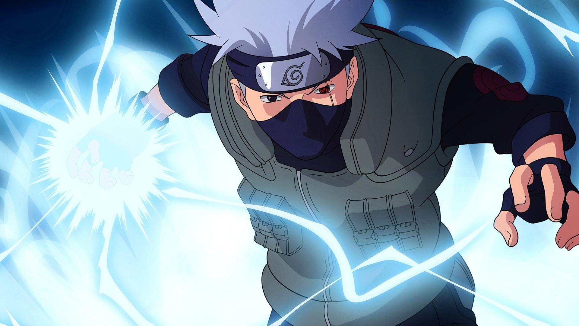 Download wallpaper 1920x1080 anime kakashi hatake white hair anime boy  art full hd hdtv fhd 1080p wallpaper 1920x1080 hd background 17832