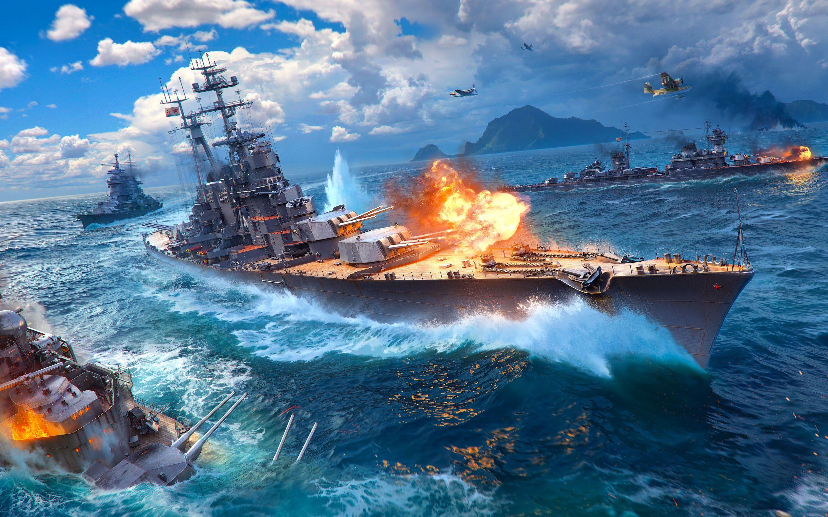 2880x1800 World of Warships Game 4K Wallpaper
