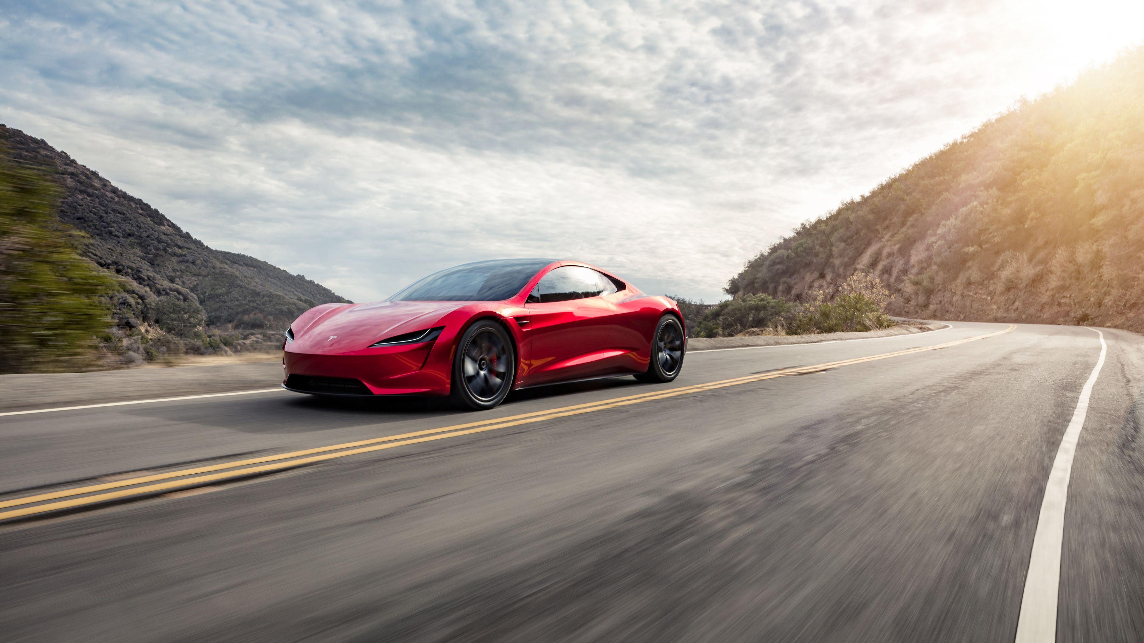 3840x2160 Tesla Roadster Side View 4k Tesla Wallpaper, Tesla Roadster Wallpaper, Hd Wallpaper, Electric Cars Wallpape. Tesla Roadster, New Tesla Roadster, Roadsters