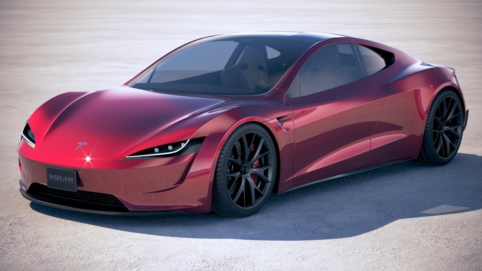 1600x900 Tesla Roadster 2020 3D Model #AD .com