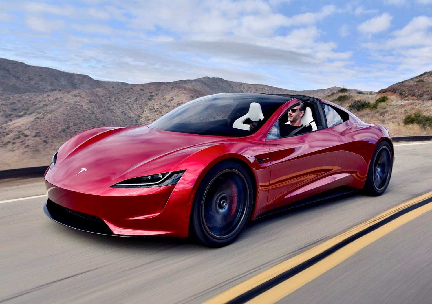 1492x1051 Tesla Roadster Wallpaper .