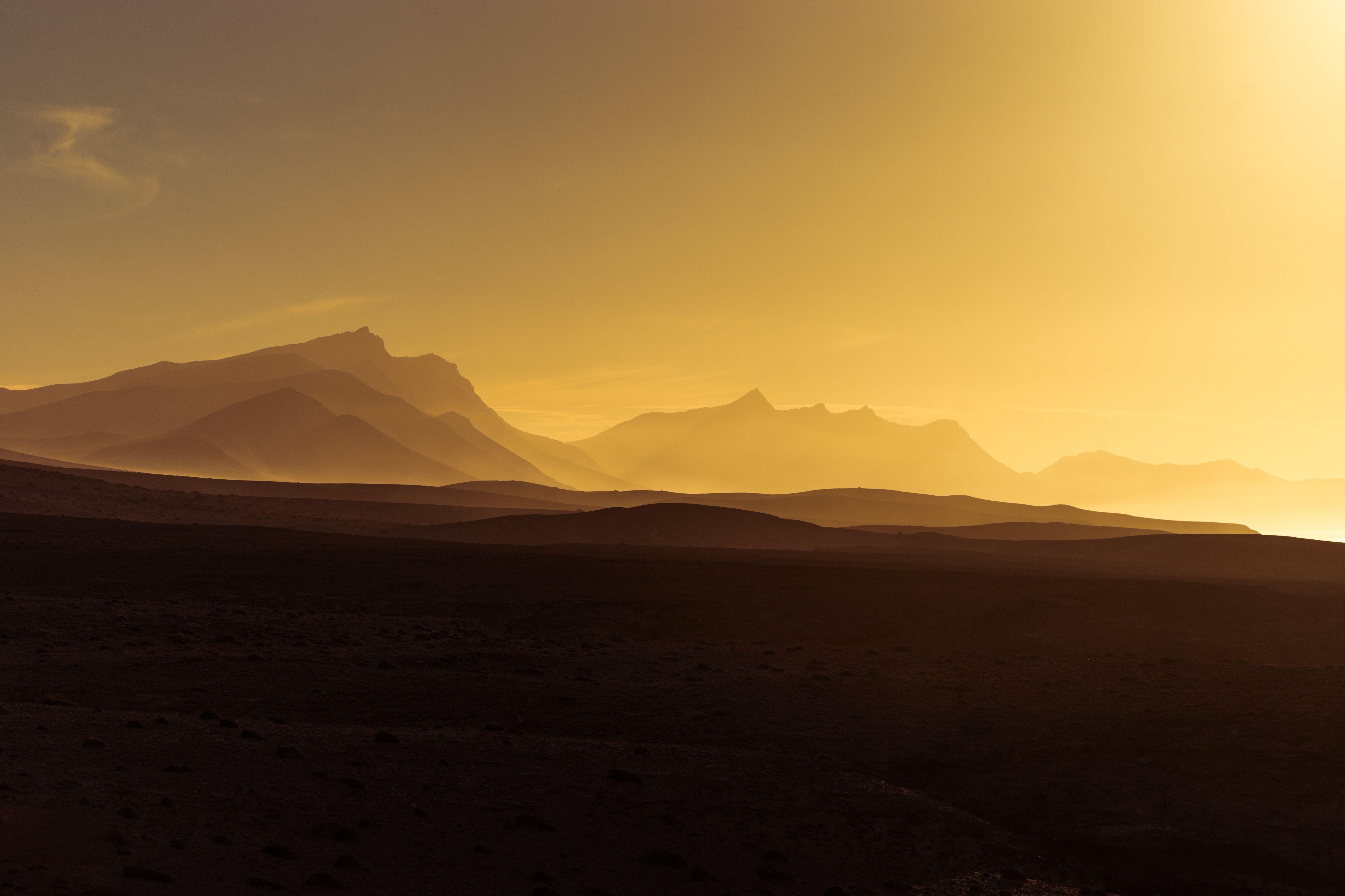 6000x4000 Golden Hour Orange Sunrise .
