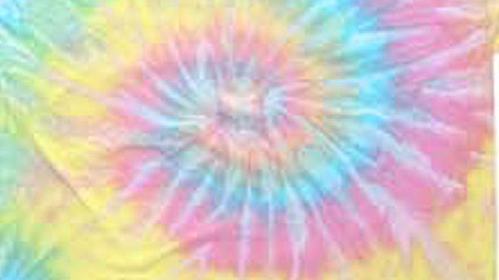 1920x1080 Light Yellow Blue Pink HD Tie Dye Wallpaper