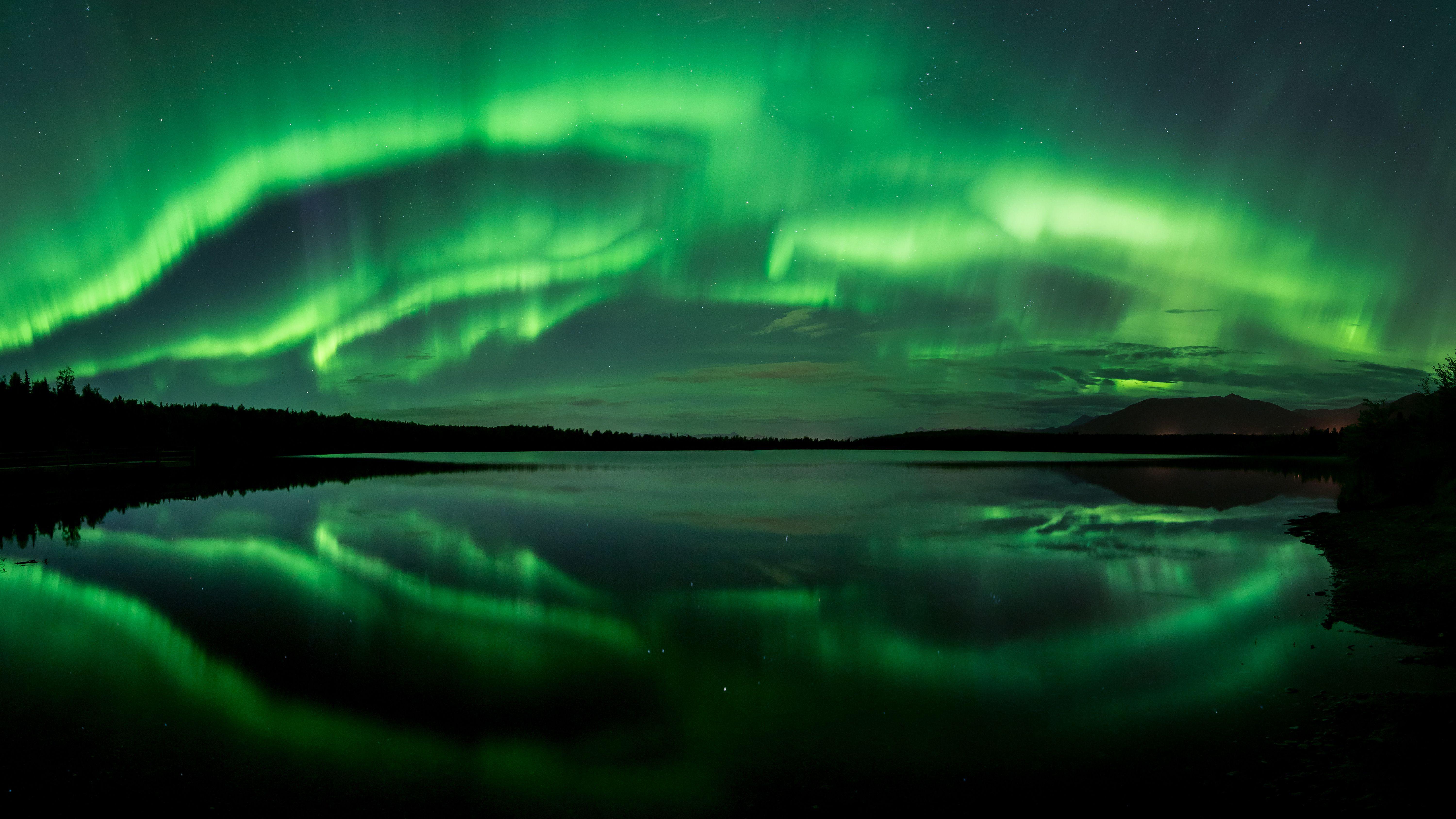 6000x3376 Northern Lights Wallpaper 4k