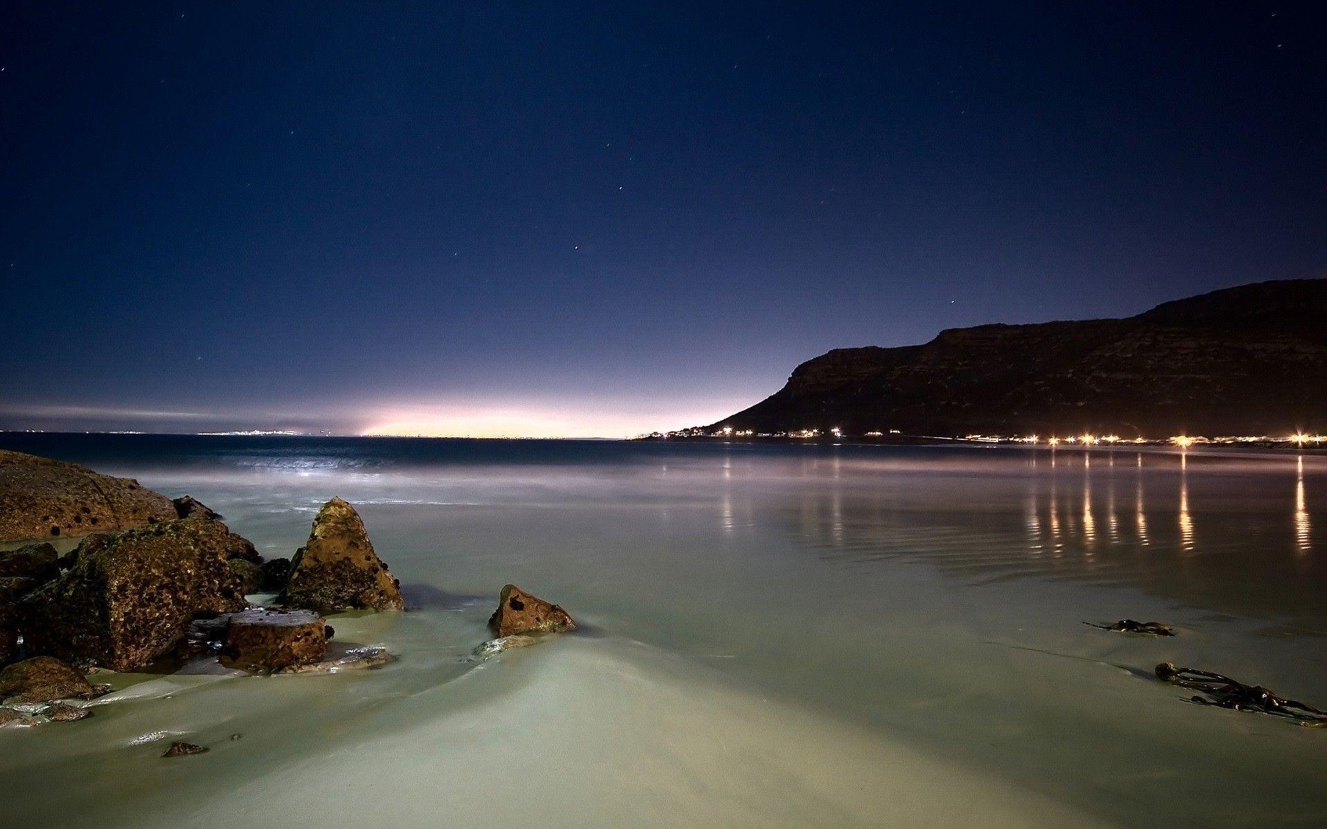 1920x1200 landscape, Beach, Rock, Reflection .