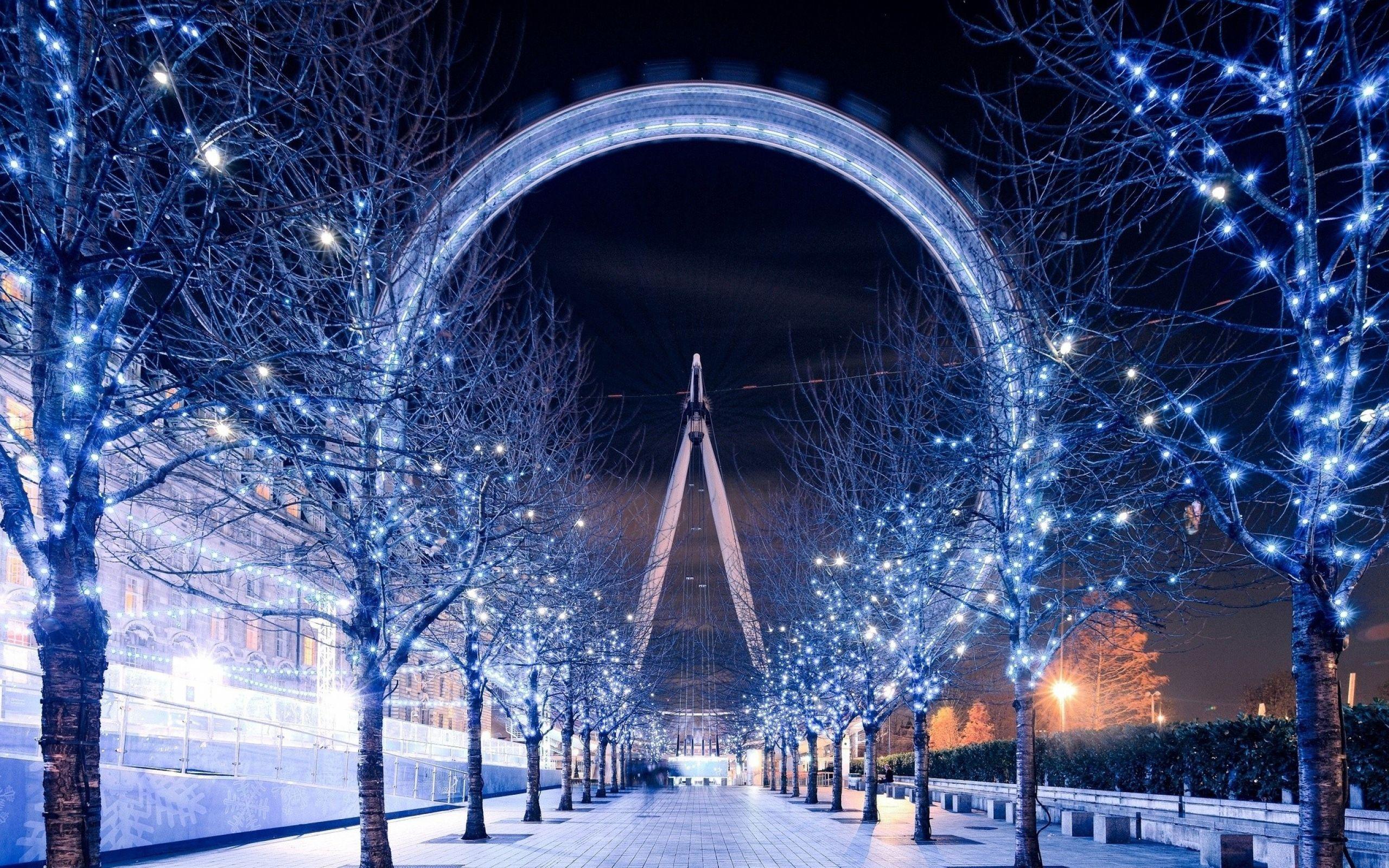 2560x1600 London eye in a winter time 2560x1440 .com