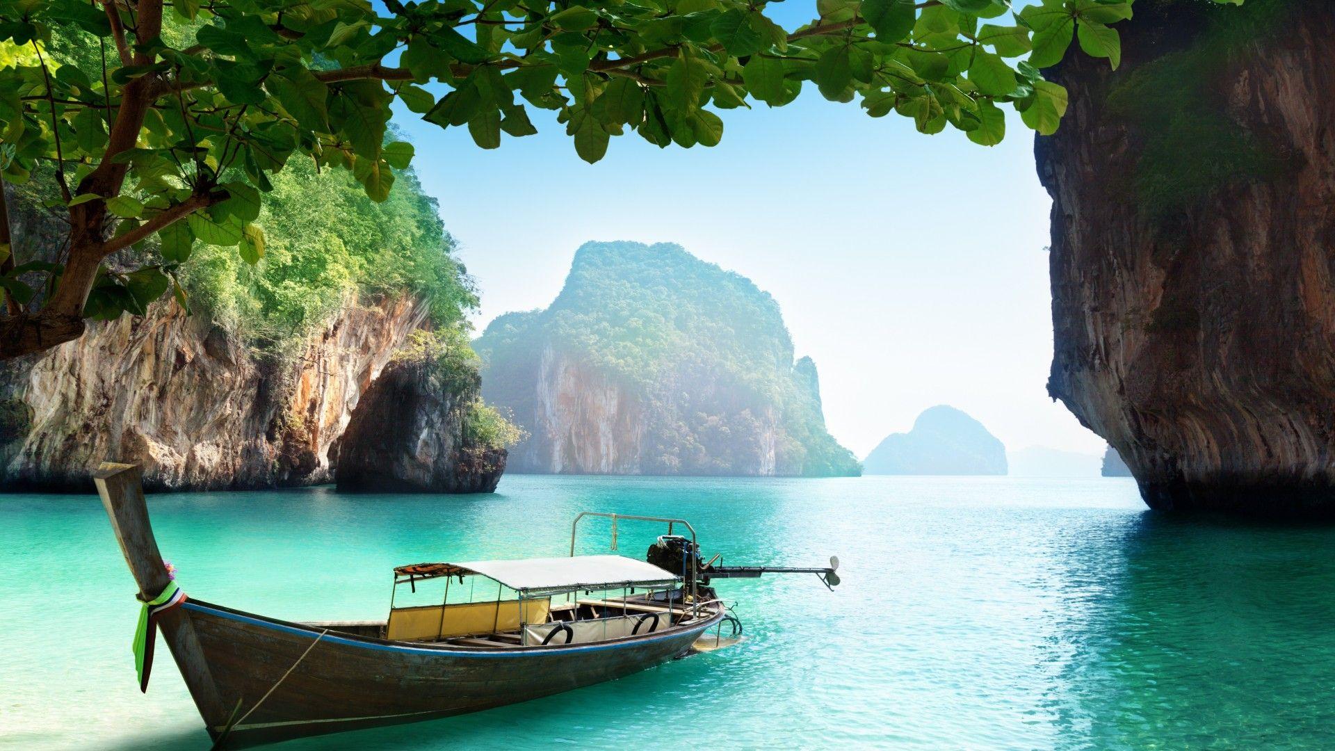 1920x1080 Thailand Beach Gondola Wallpaper .itl.cat