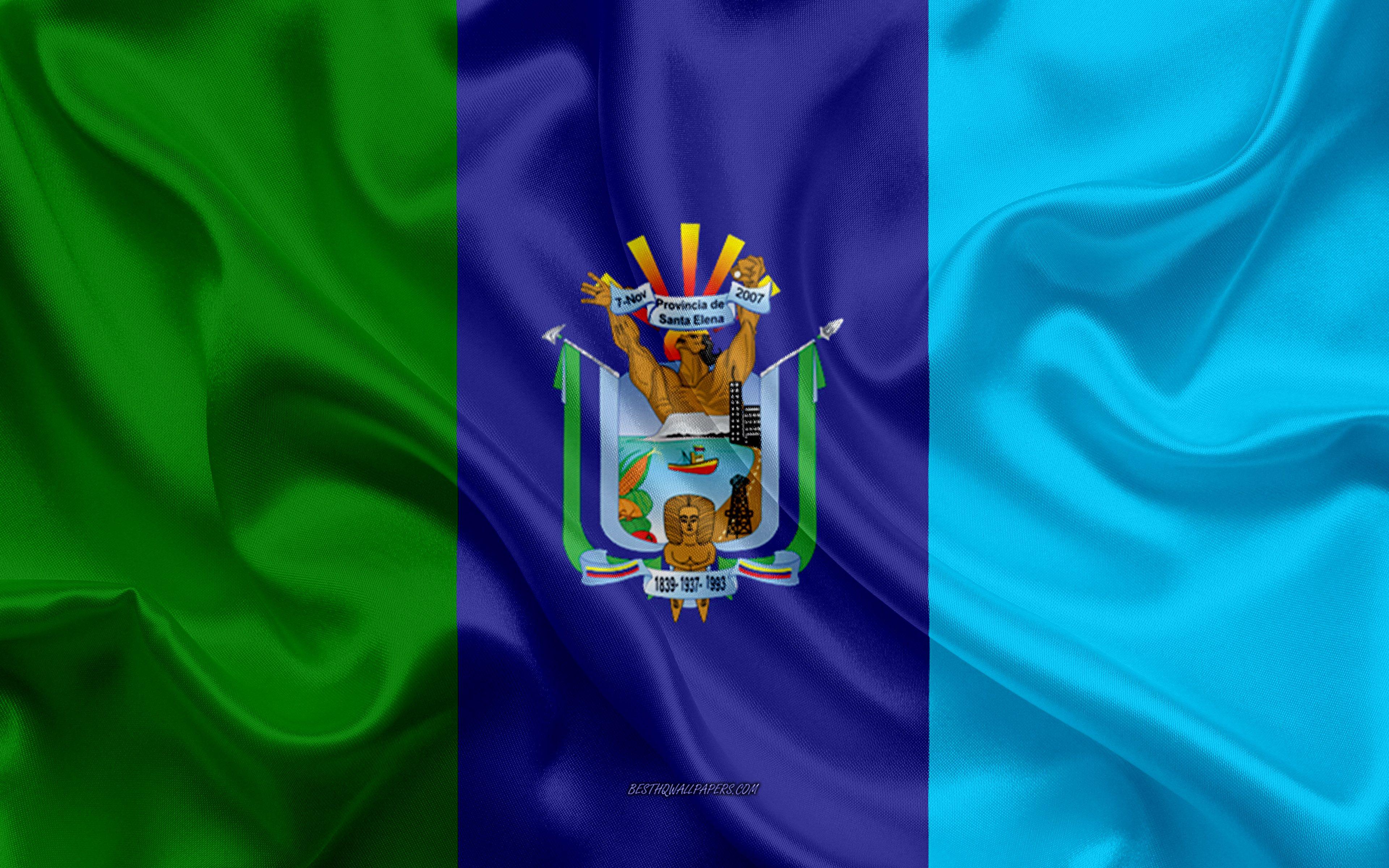 3840x2400 Download wallpaper Flag of Santa Elena .