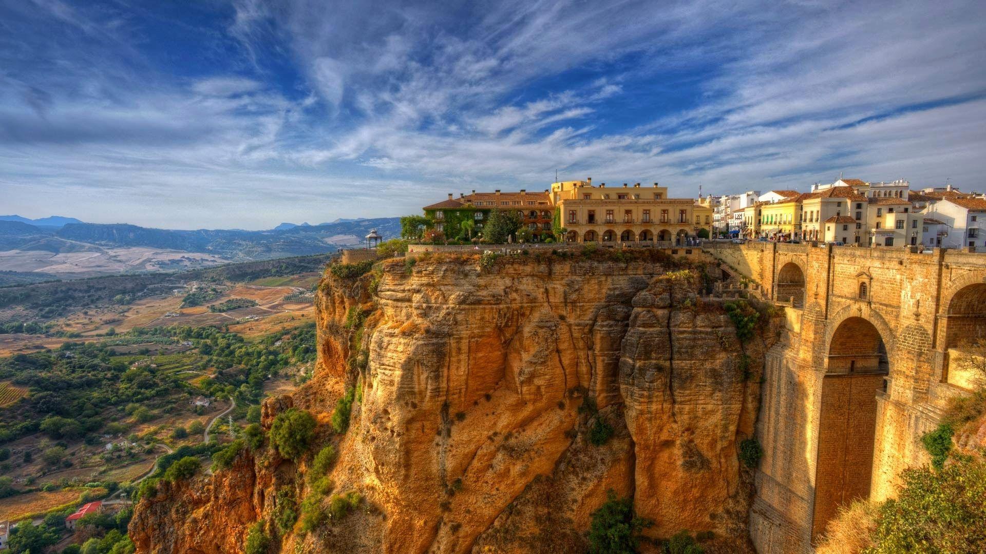 1920x1080 Ronda In Malaga Province Spain .