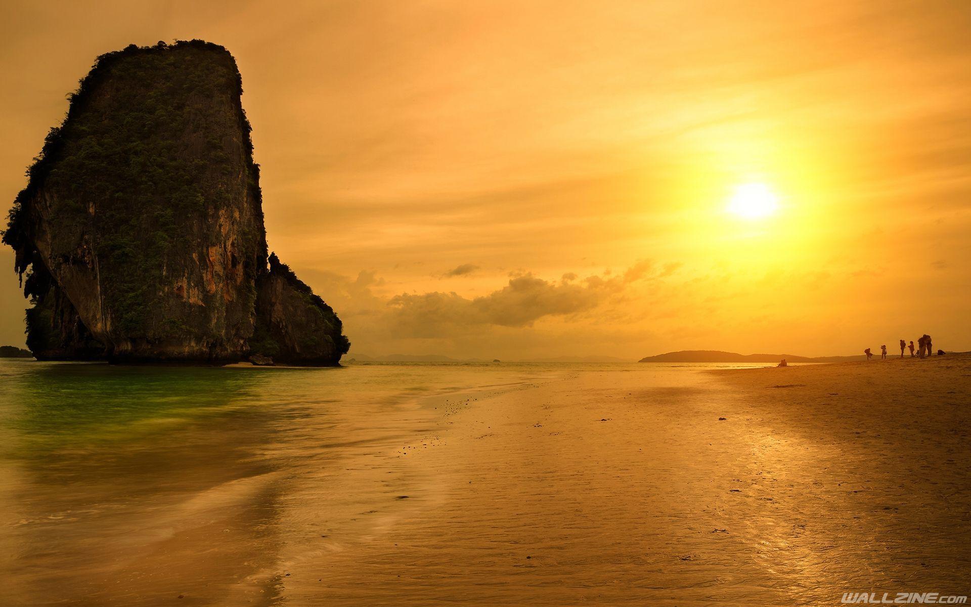 1920x1200 Sunset Beach Krabi Thailand. Krabi .com