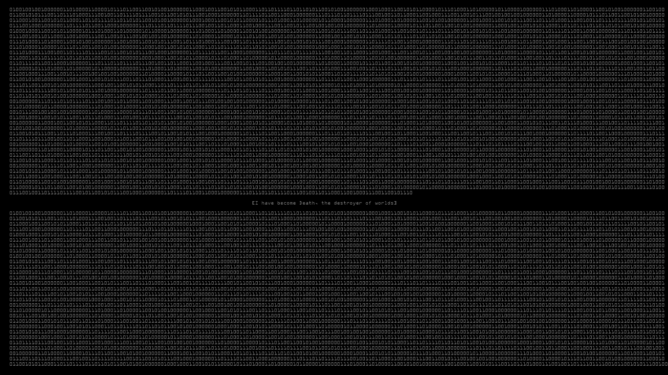 1366x768 Binary Wallpaper