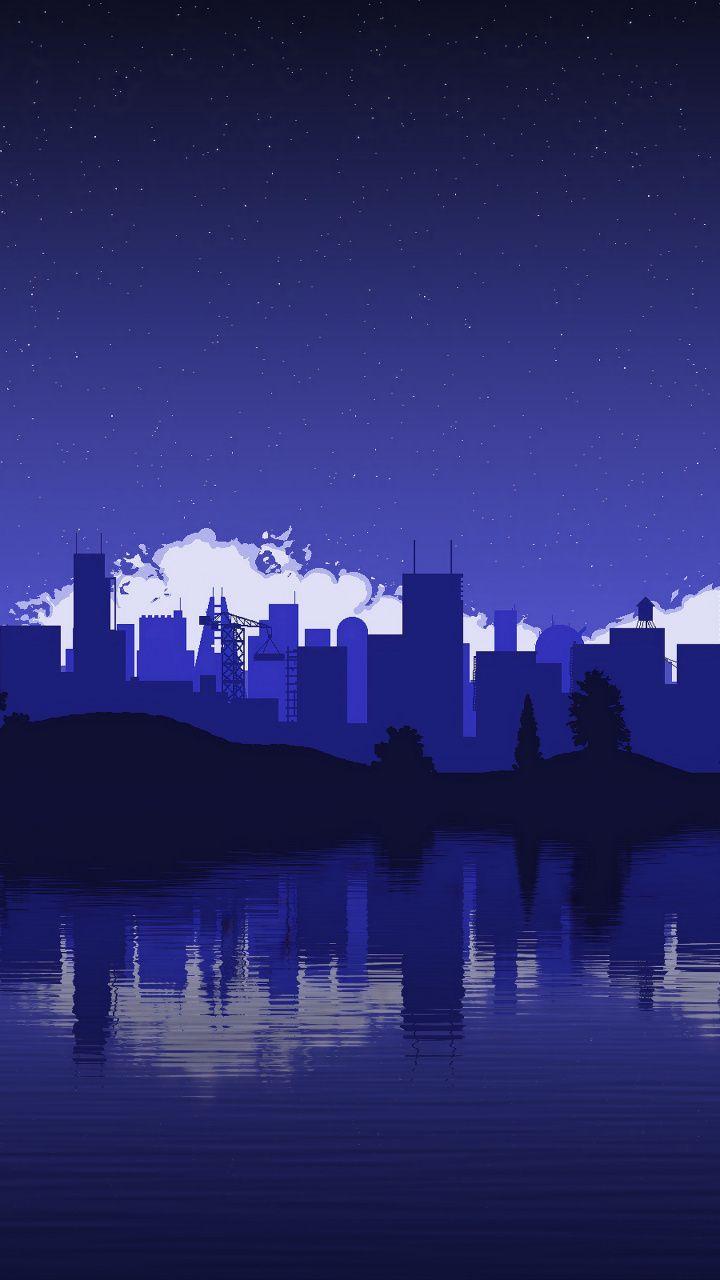 720x1280 Minimalist wallpaper, Cityscape .com