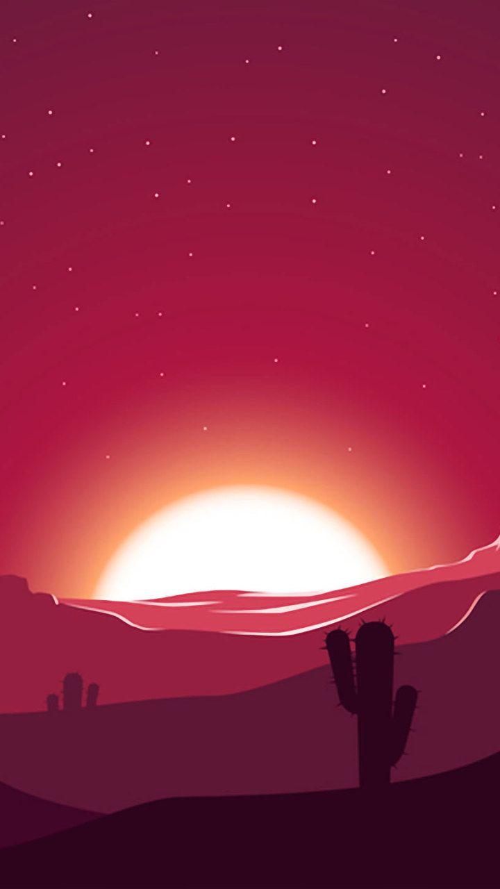 720x1280 Artistic Desert Minimalist wallpaper .