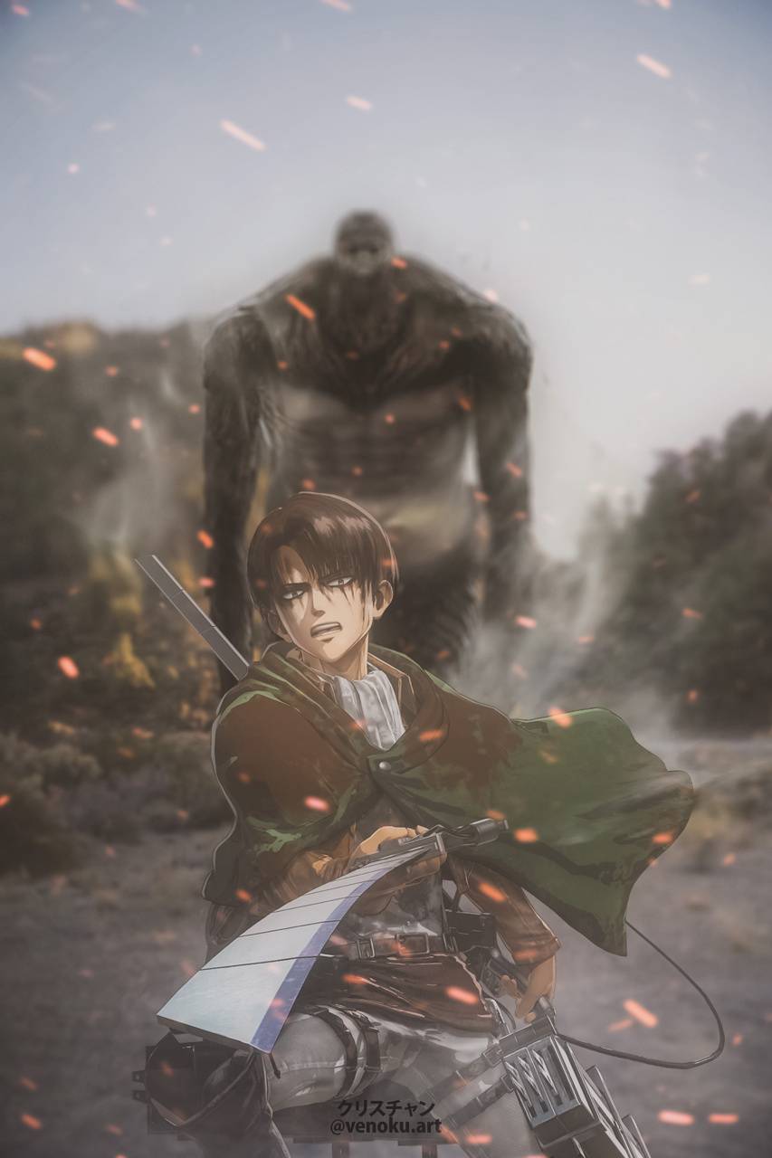 853x1280 levi aot wallpaper by venokuart .