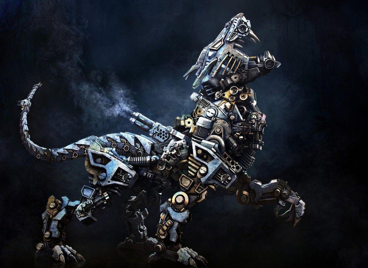 1280x935 cyborg robot animal iron .
