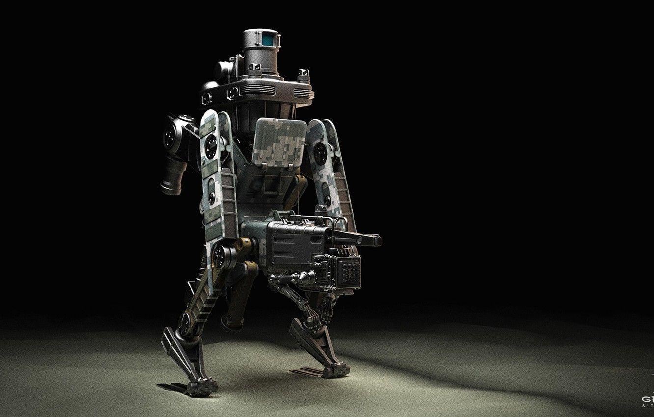 1332x850 Wallpaper weapons, design, steel, robot .