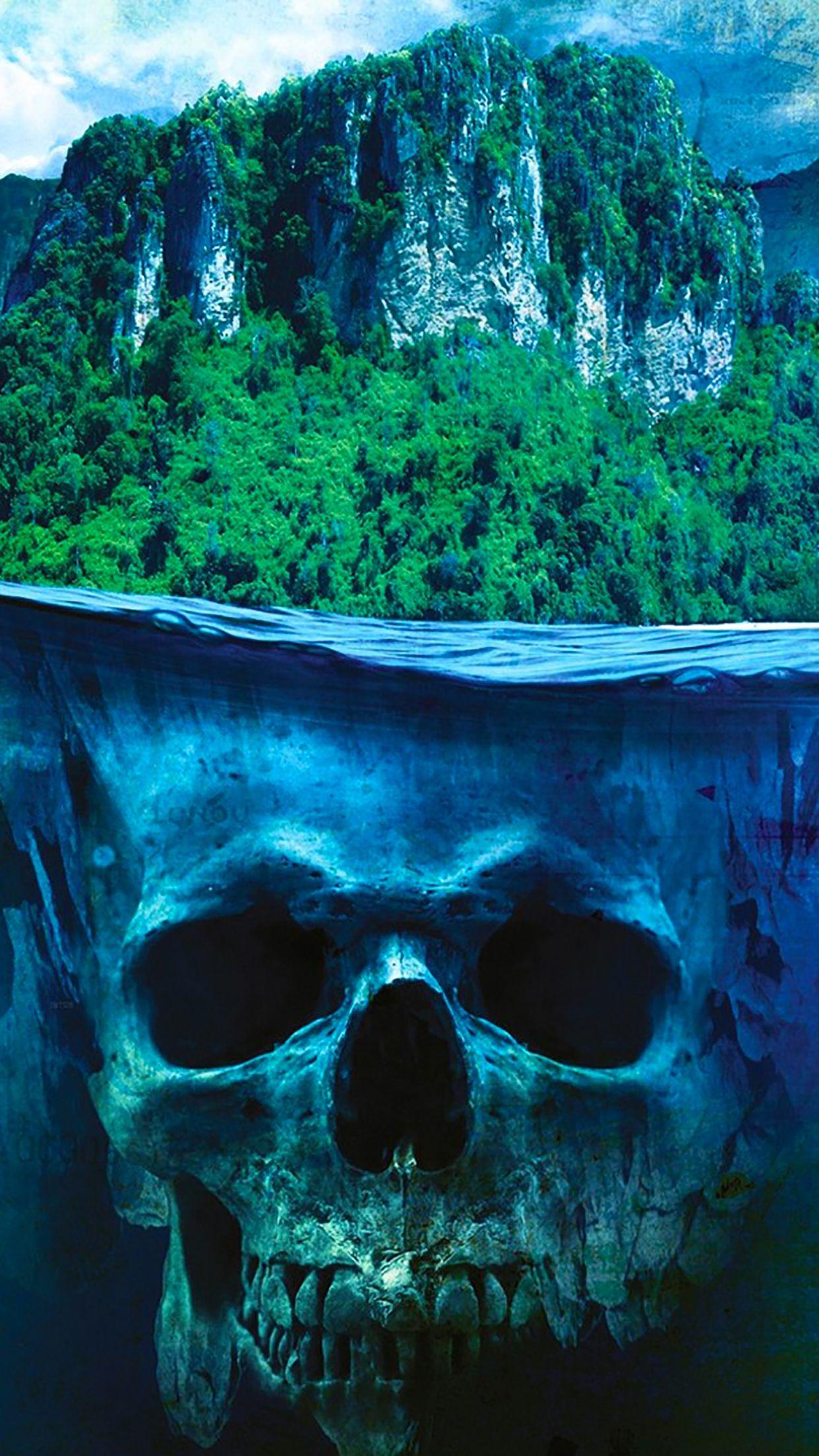 1242x2208 Skull Wallpaper for iPhone 6s .line.