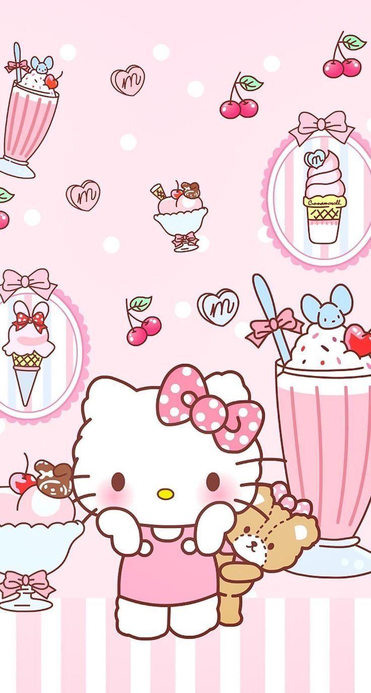 736x1374 Hello kitty background .