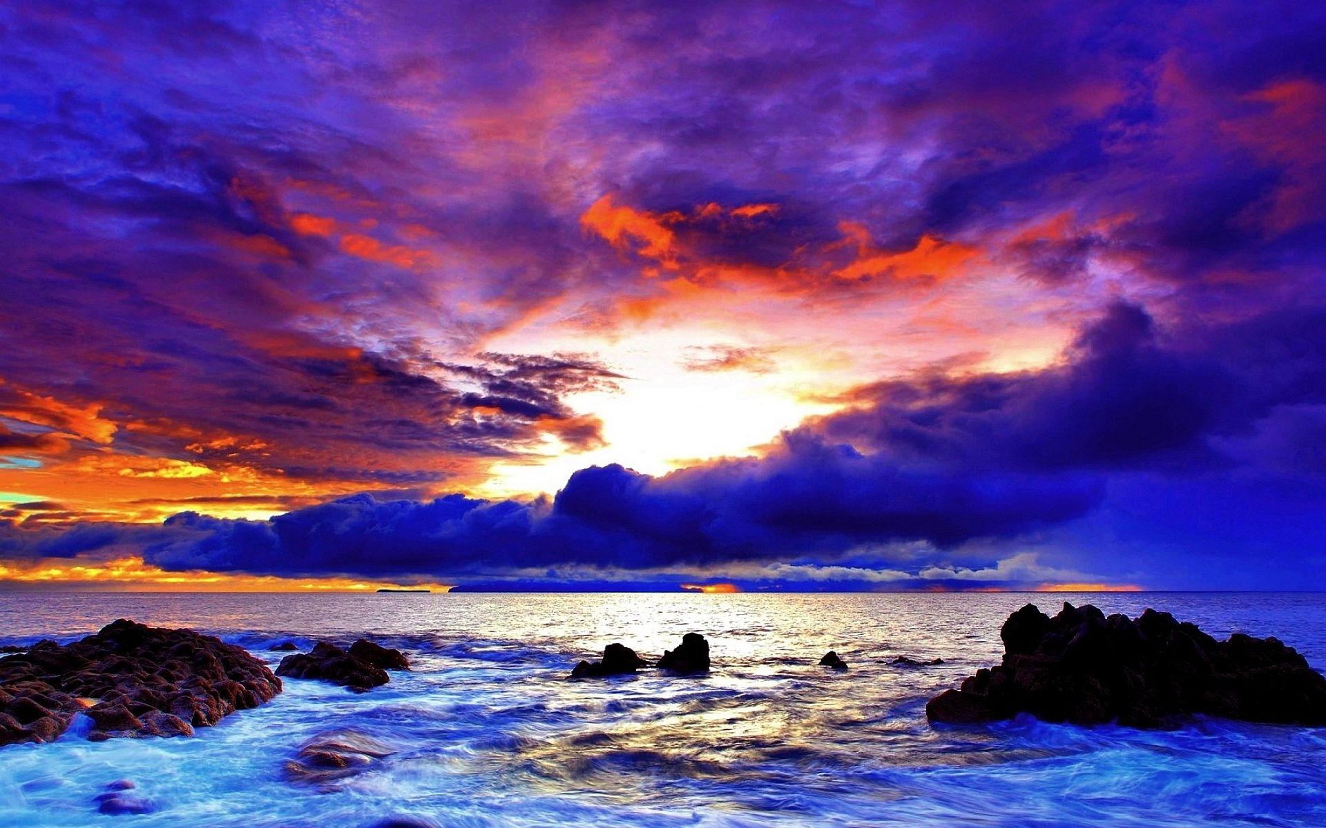 1920x1200 sunset image purple beach Desktop .hddesktopwallpaper.in