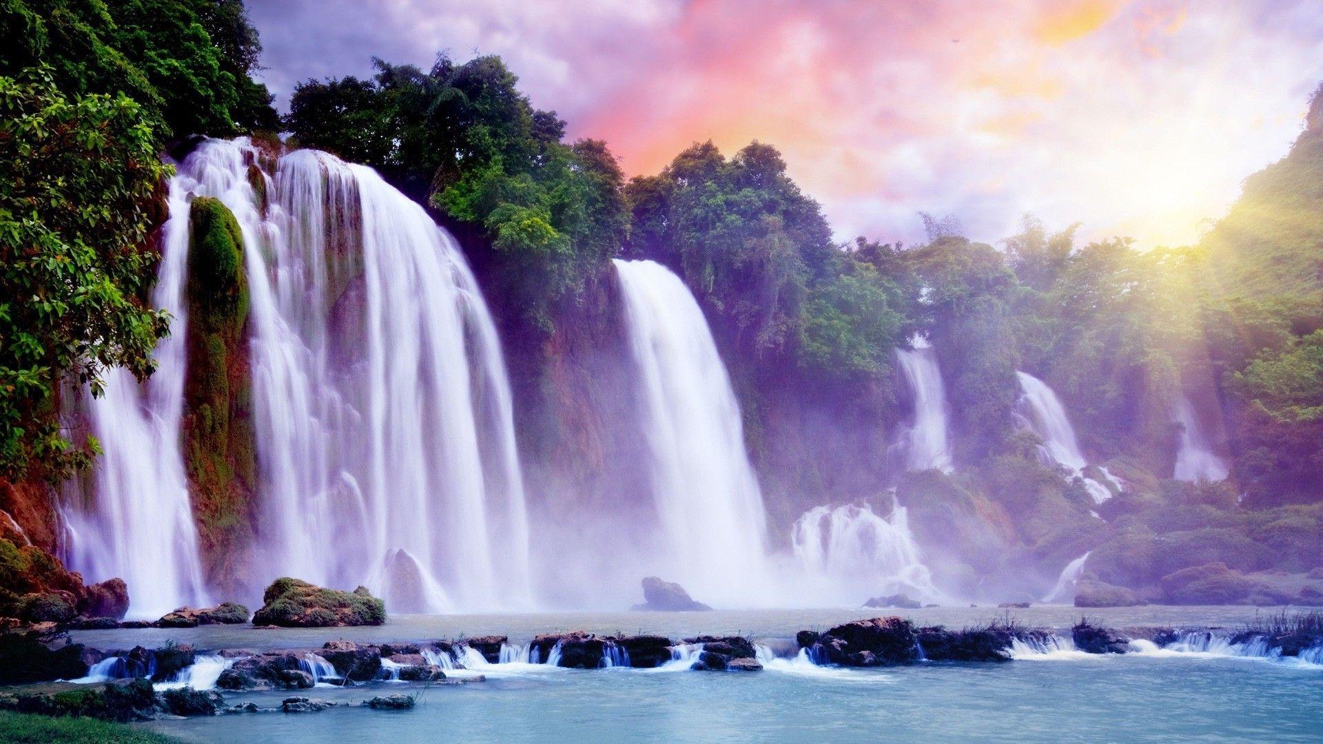 Purple Waterfall Wallpapers - Top Free Purple Waterfall Backgrounds ...