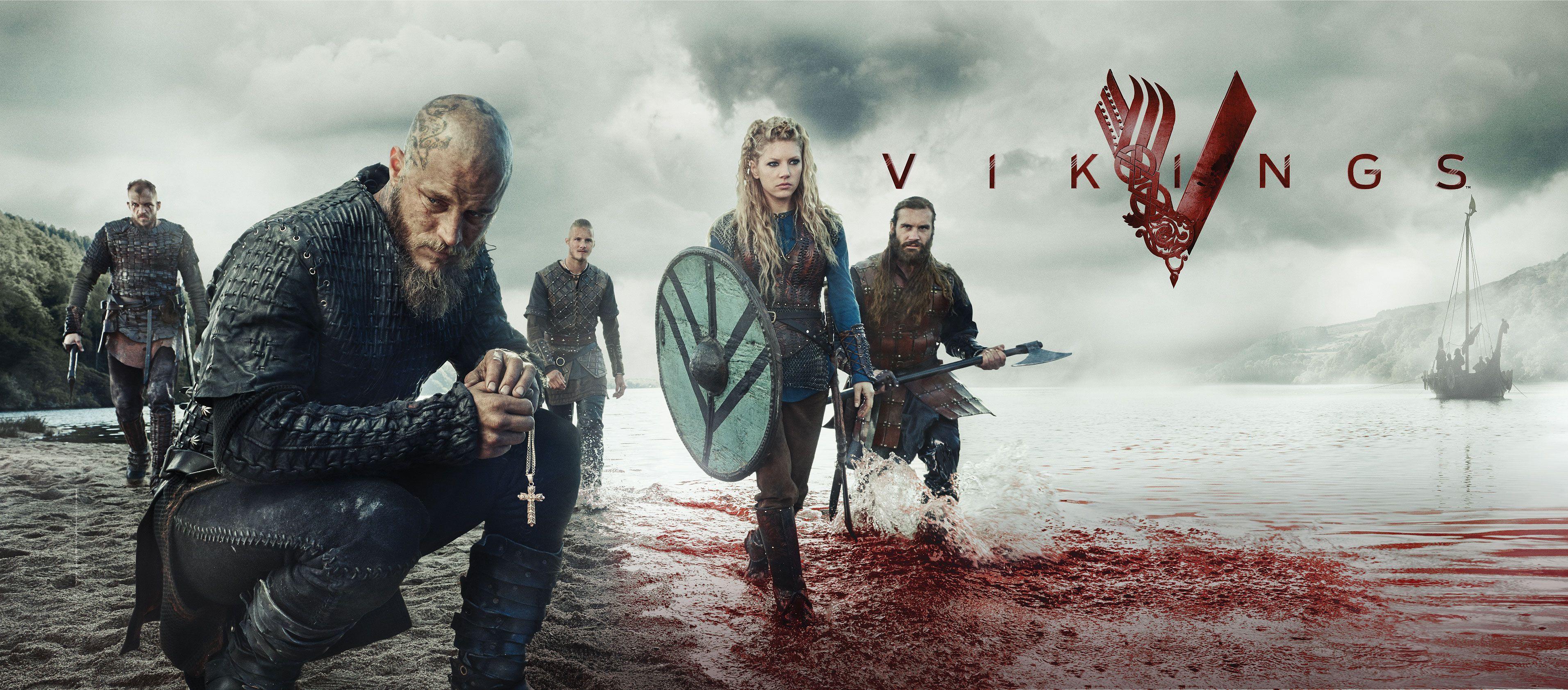 3826x1683 Vikings Season 6 Wallpaper .