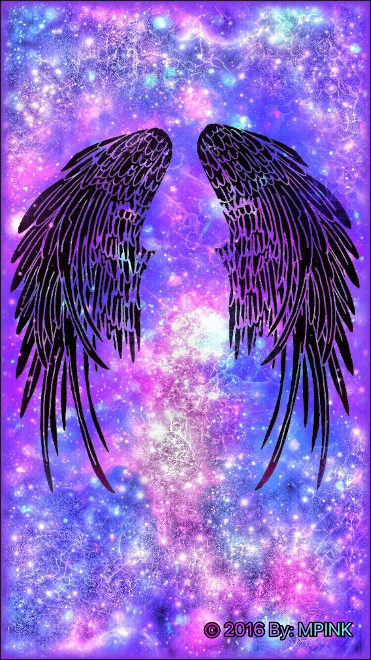 750x1334 Wing Galaxy Wallpaper Created By .com